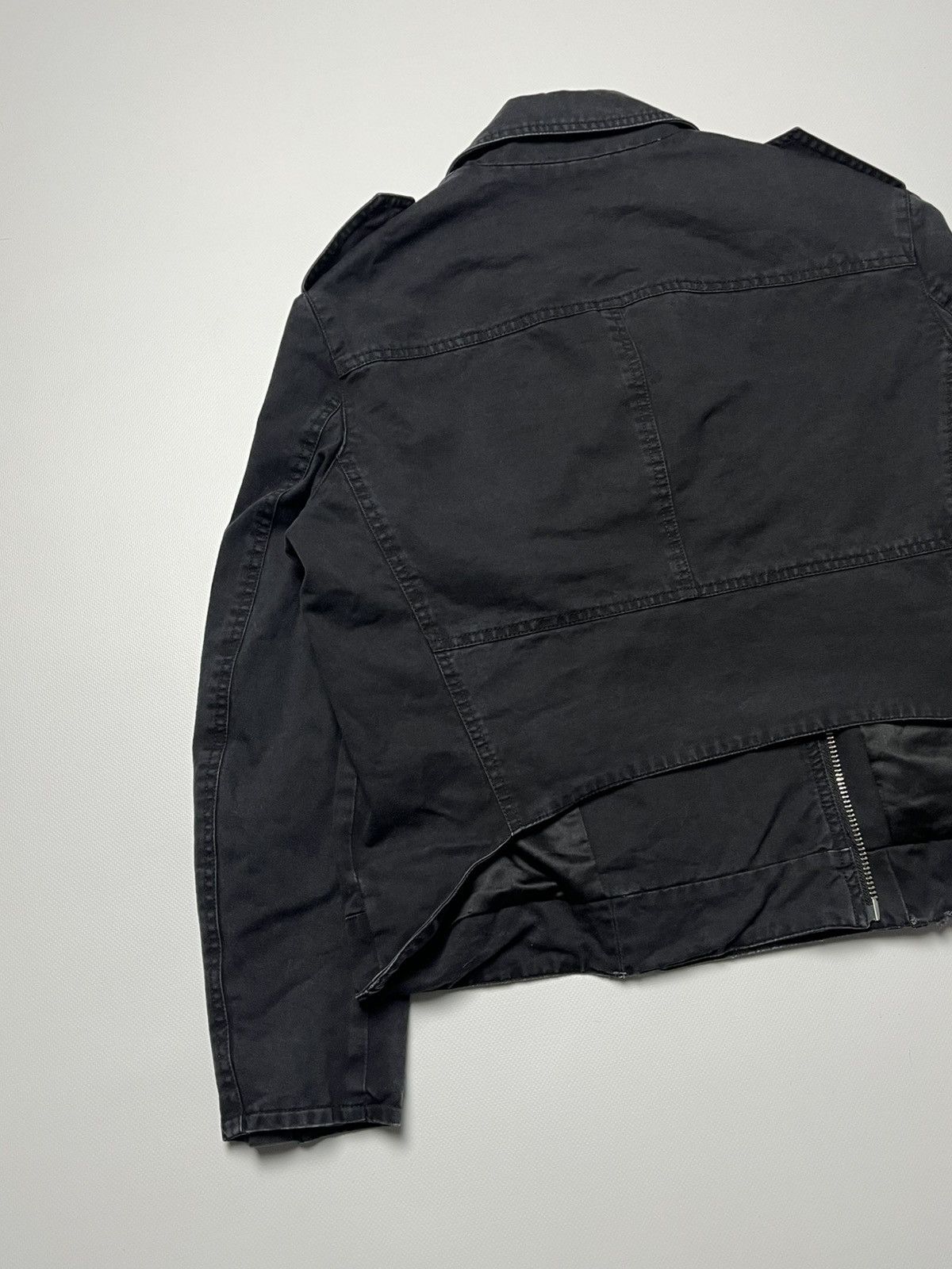 Acne Studios Vintage Acne Studios Black Biker Jacket faded Size M / US 6-8 / IT 42-44 - 6 Thumbnail