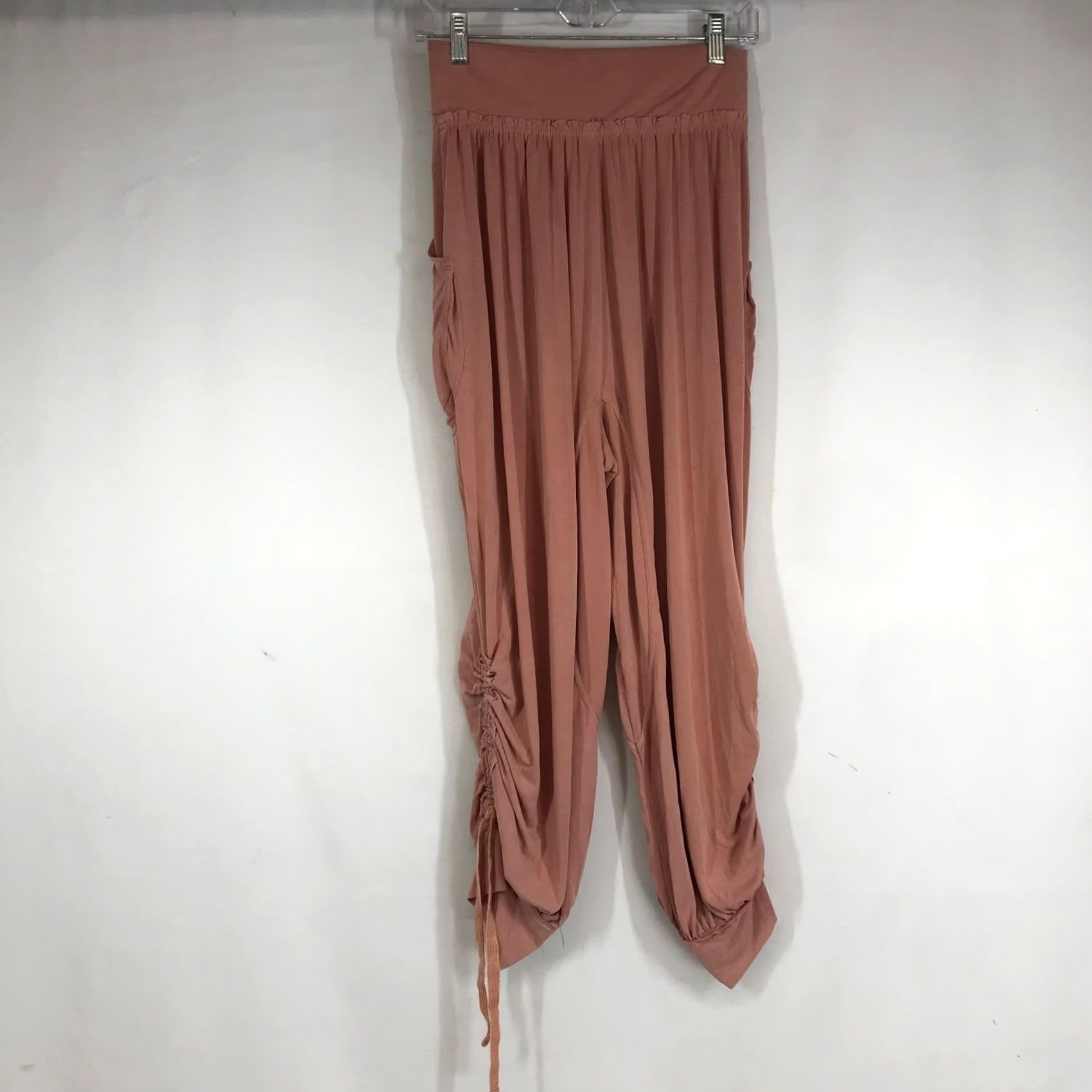 Vintage FP Movement Mauve Pink Harem Joggers High Waist Cinch Ankle Pants XS Size 26" / US 2 / IT 38 - 4 Thumbnail