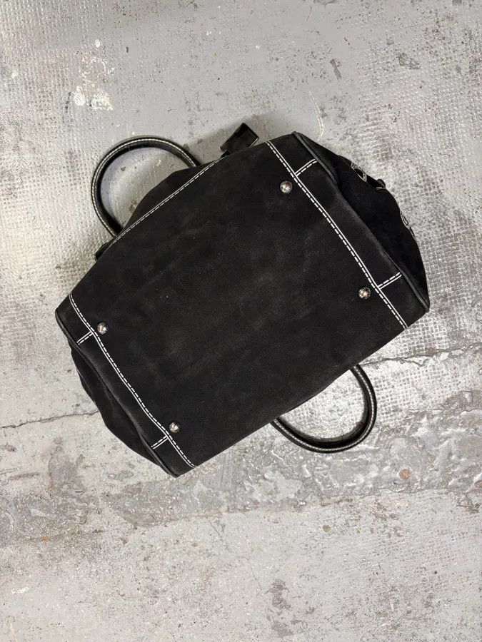 Dolce & Gabbana AW2010 Dolce & Gabbana Black Canvas Trompe Loeil Zip Lily Bag Size ONE SIZE - 7 Thumbnail