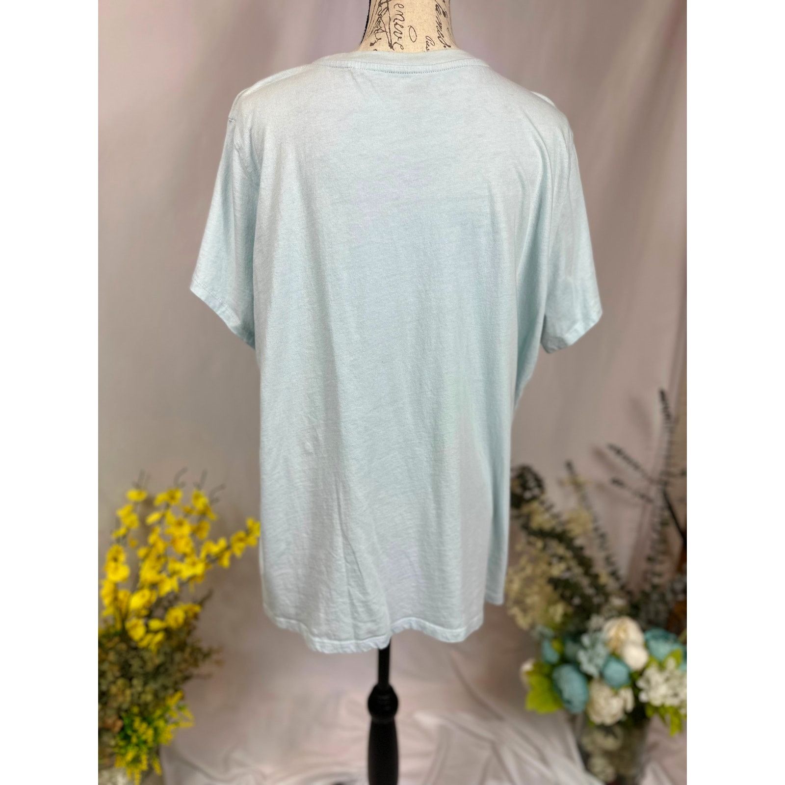 Levi's Levis 90's Serif Logo Graphic Tee Shirt Baby Blue Size 2X Size XXL / US 16-18 / IT 52-54 - 12 Thumbnail