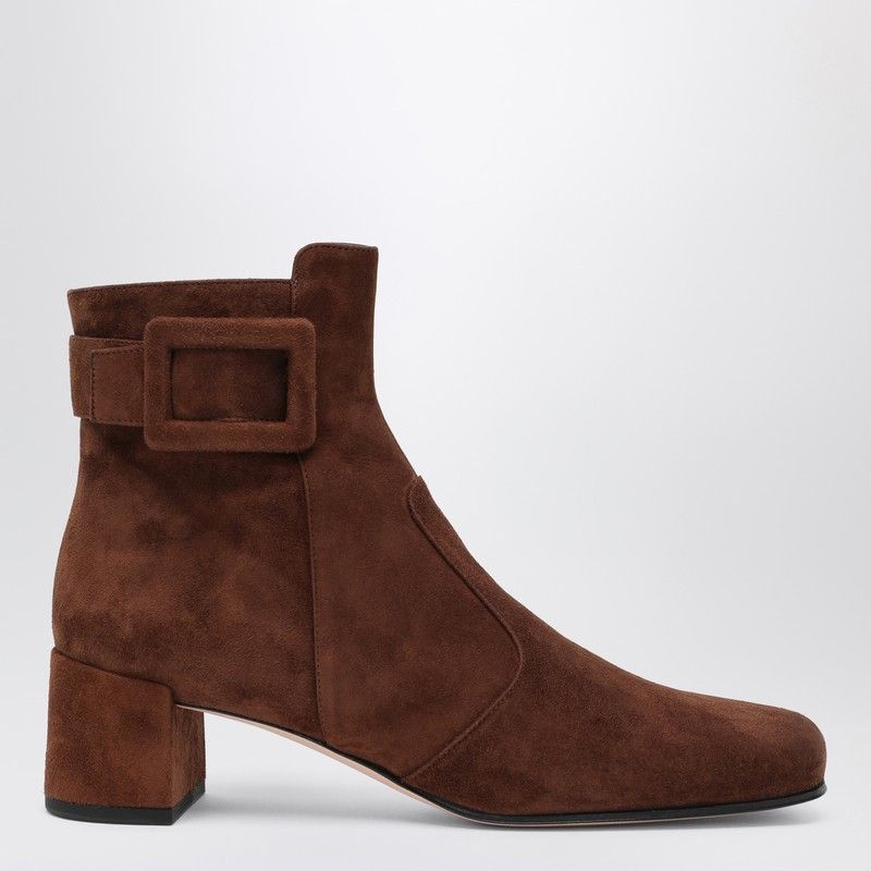 Roger Vivier Roger Vivier Trã¨S Vivier Ankle Boots In Brown Suede Size US 9 / IT 39 - 1 Thumbnail