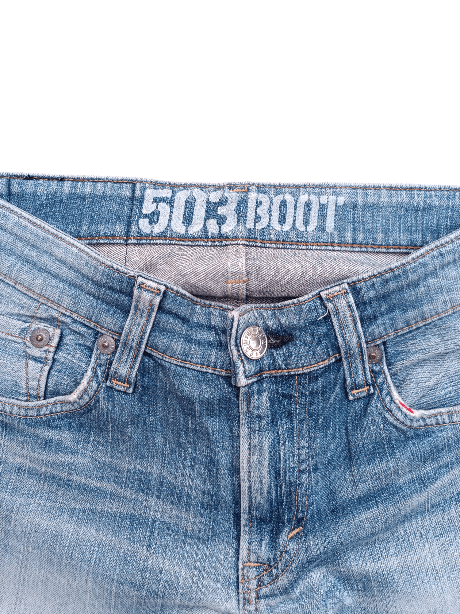 Edwin × Japanese Brand ARCHIVAL EDWIN 503 BOOT CUT REGULAR BLUE WASH DENIM Size US 30 / EU 46 - 13 Thumbnail