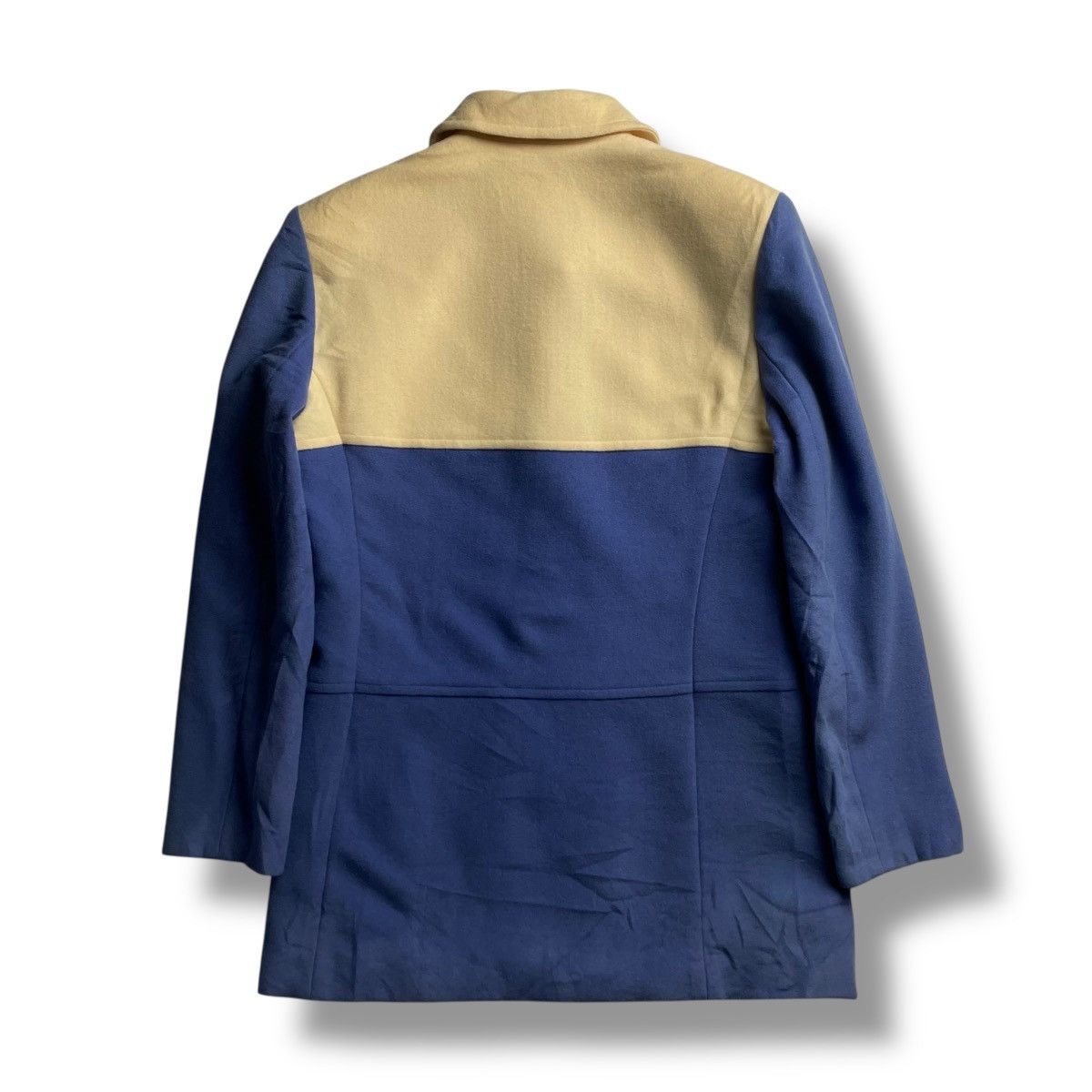 Courreges COURREGES PARIS TWO TONE 100% PURE NEW WOOL JACKET Size M / US 6-8 / IT 42-44 - 2 Thumbnail