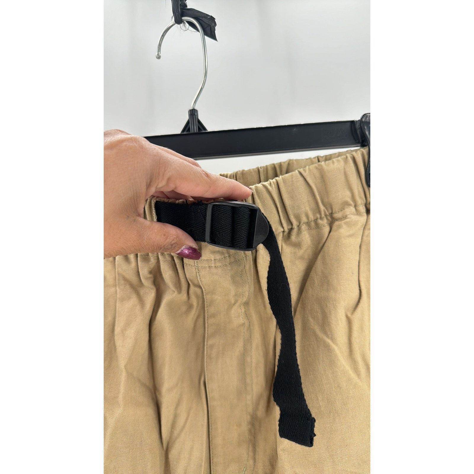 Vintage Vintage Gitano cotton belted khaki pants 80s lagenlook Size 34" / US 12 / IT 48 - 5 Thumbnail