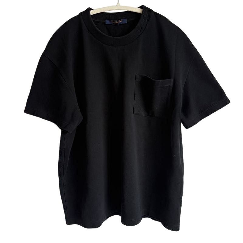 LOUIS VUITTON Vネック Tシャツ ブラック Louis Vuitton × Virgil Abloh LOUIS VUITTON Monogram Sporty V-Neck