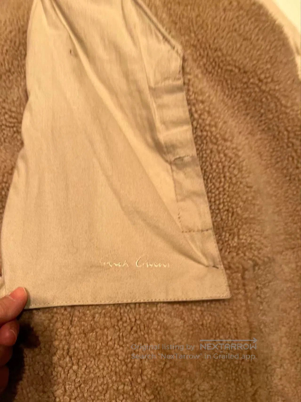Rick Owens Brown Leather Coat with Shearling Collar XS. Size US XS / EU 42 / 0 - 4 Thumbnail