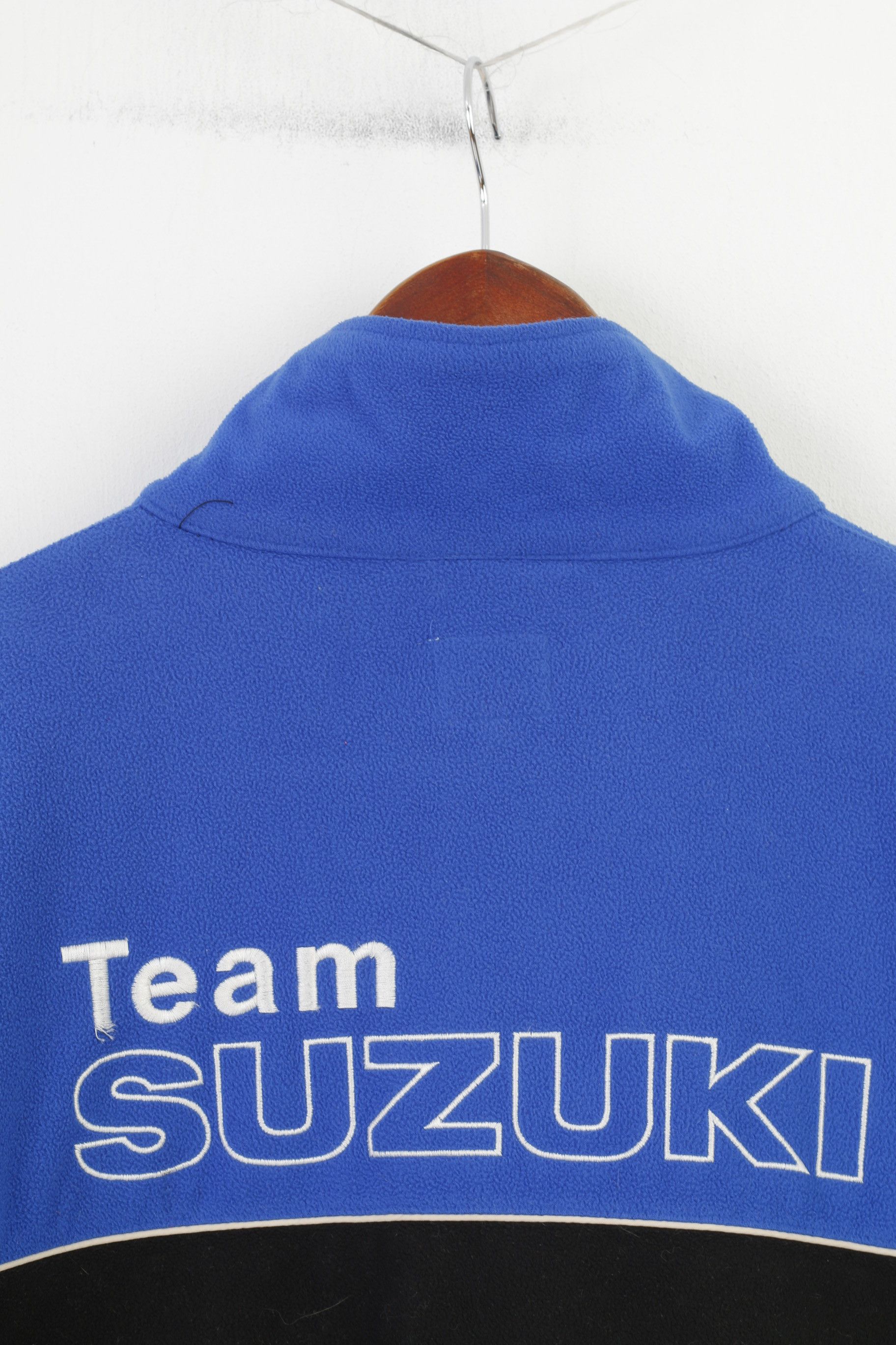 Vintage Suzuki Men XL Fleece Jacket Blue Vintage Race 0746 Size US XL / EU 56 / 4 - 8 Thumbnail