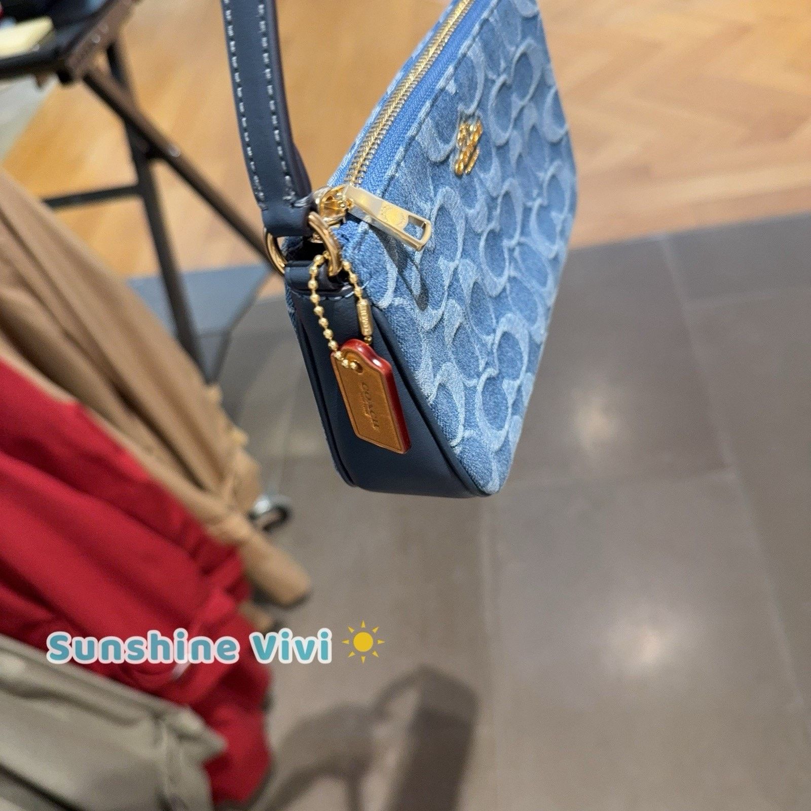 Coach NWT Coach Nolita 19 Signature Denim CDE31 denim/Gold/Indigo Size ONE SIZE - 2 Thumbnail