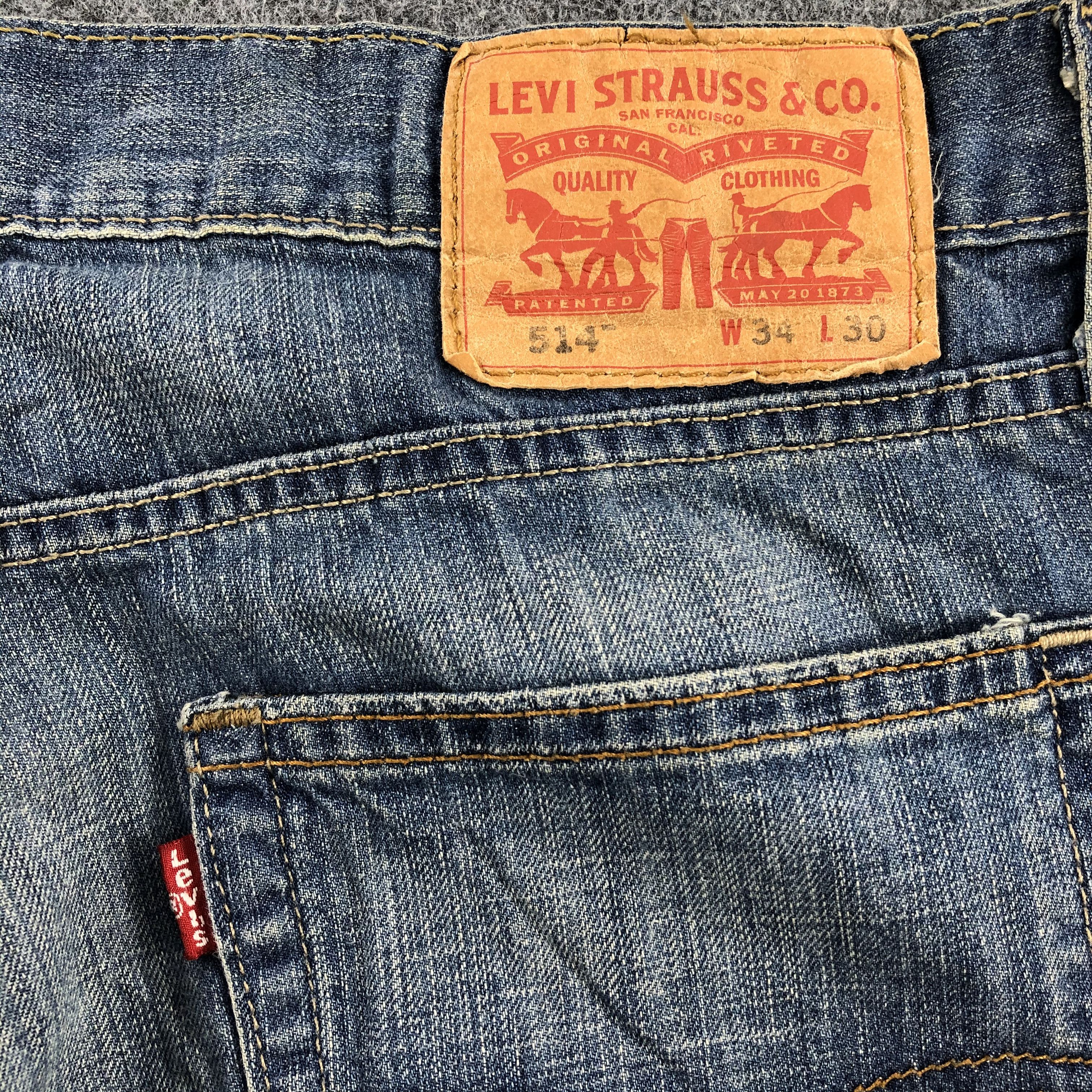 Levi's Stone Wash Vintage Levis 514 Jeans -J1058 Size US 35 - 5 Thumbnail