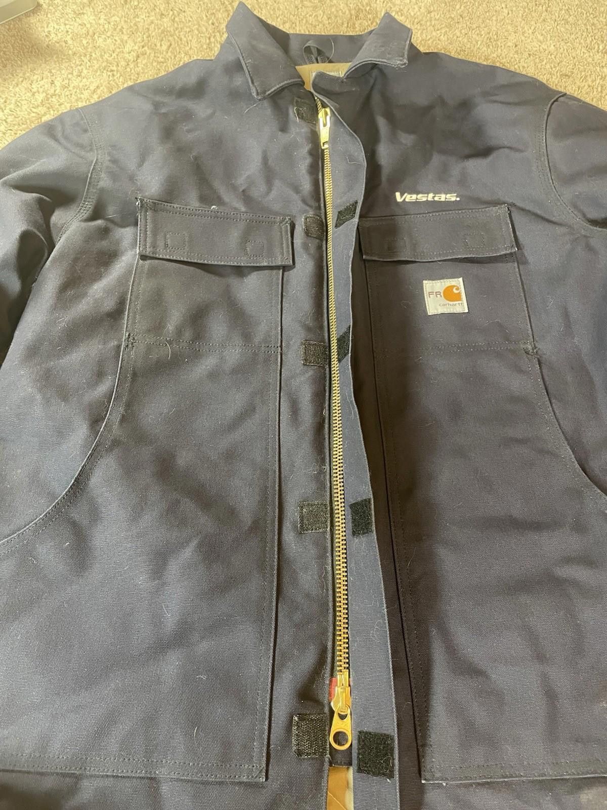 Carhartt Carhartt 101618-410 FR Duck Canvas Coat Quilt Lined Men's XL Size US XL / EU 56 / 4 - 4 Thumbnail