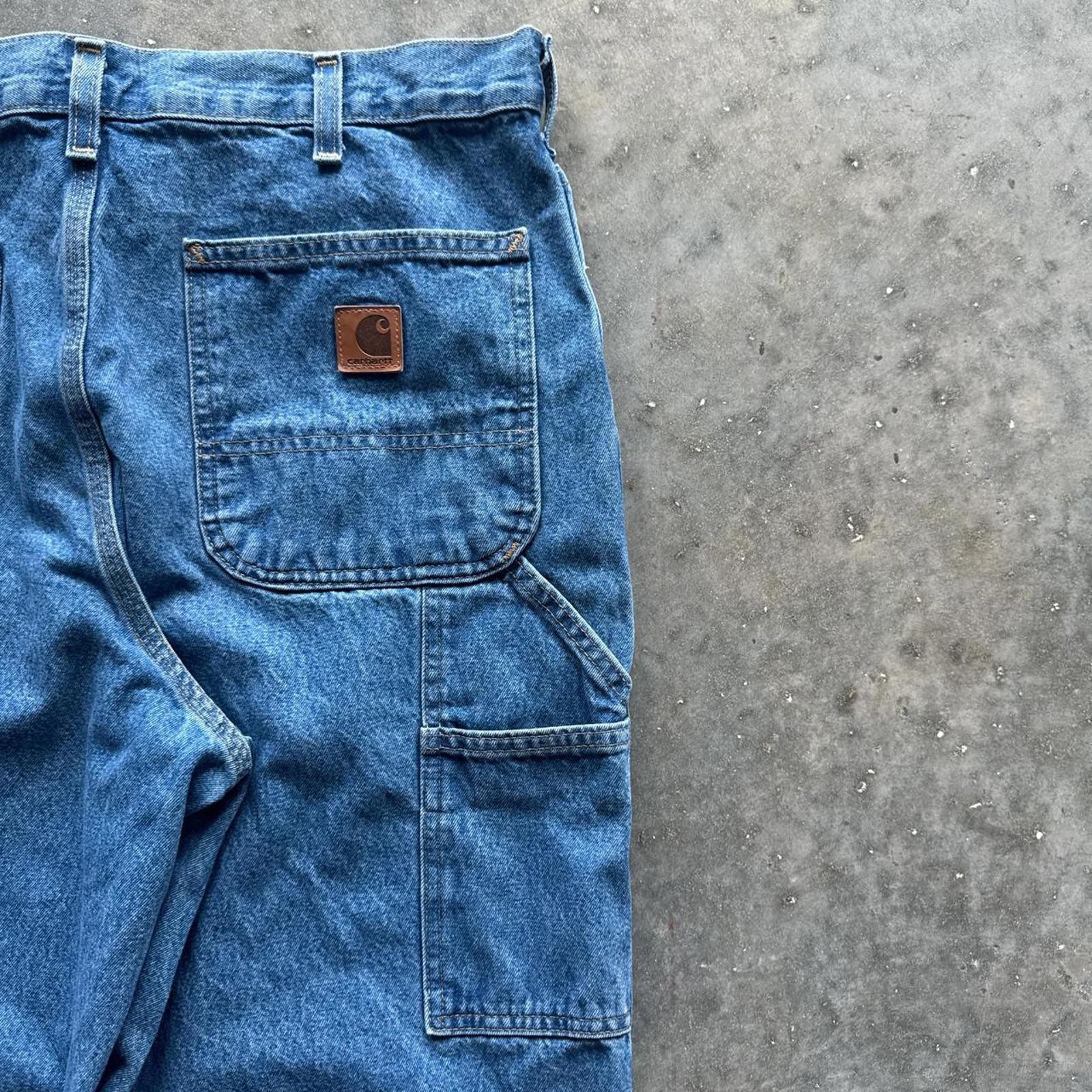 Carhartt Carhartt Carpernter Blue washed Denim Jeans Size US 34 / EU 50 - 6 Thumbnail