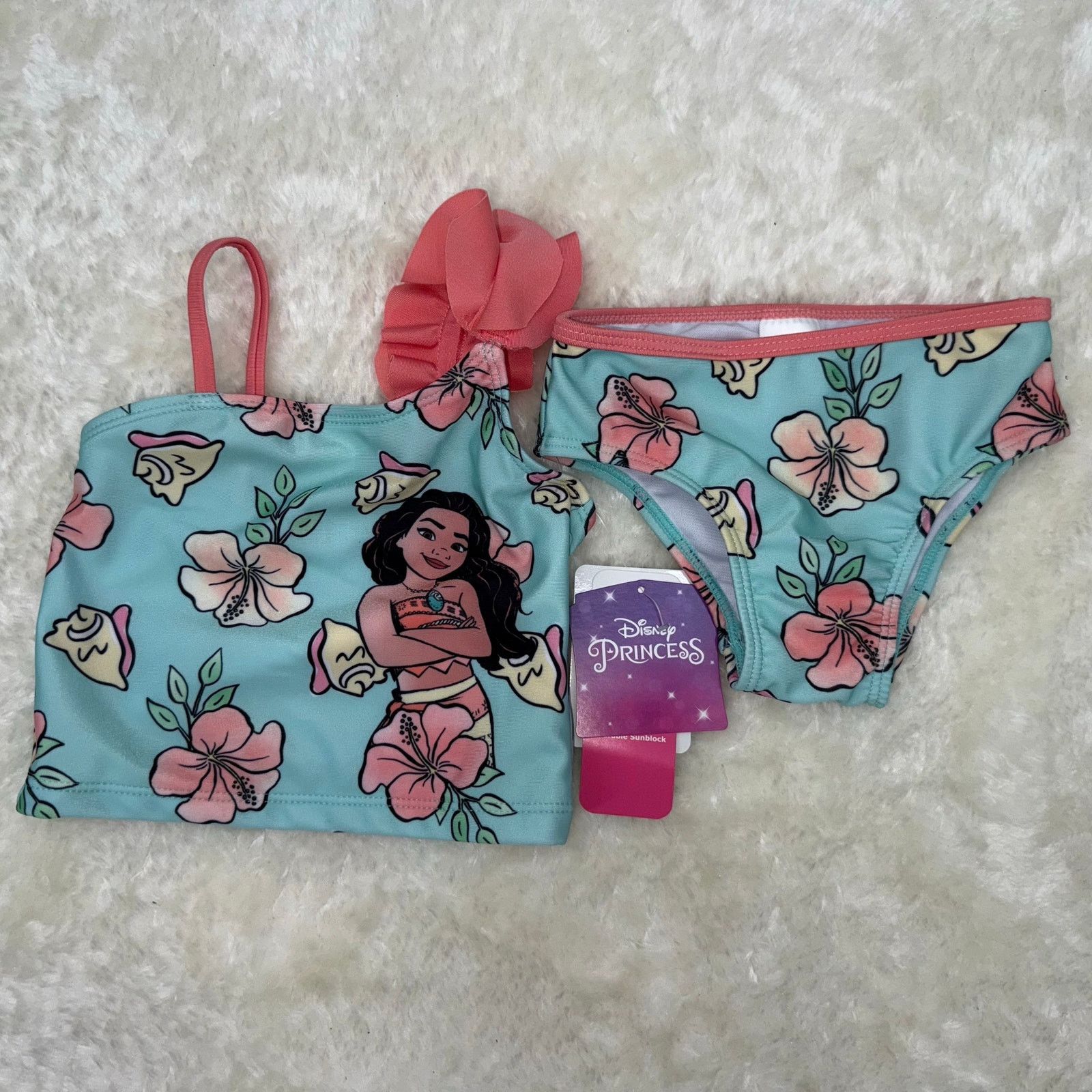 Other NWT Disney Princess Moana Toddler Girls 2-Piece Swimwear 18M Size ONE SIZE - 2 Thumbnail