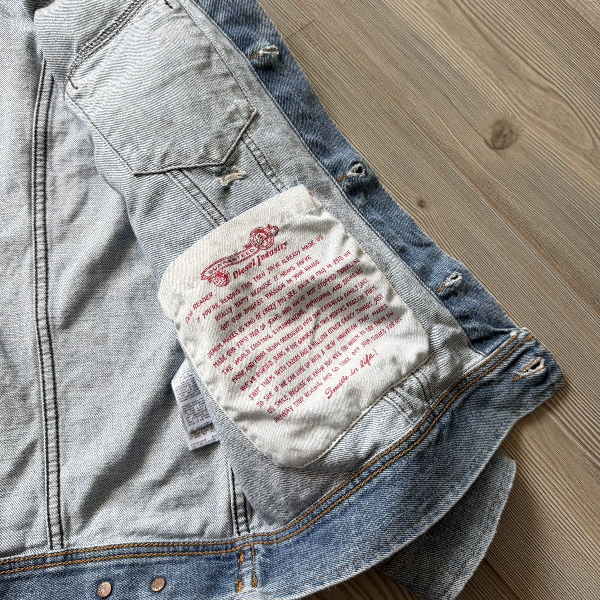 Diesel Rare Diesel D-Robyn Distressed Elbows Denim Jacket M Size US M / EU 48-50 / 2 - 14 Thumbnail