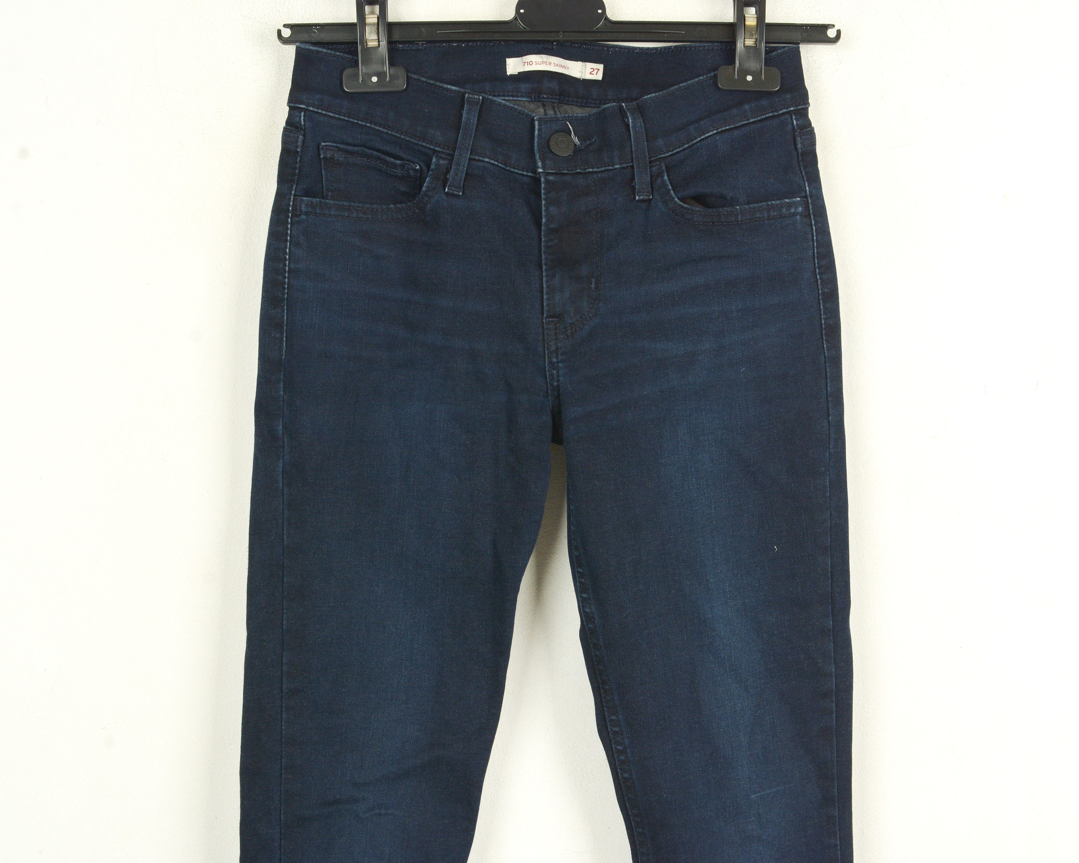 Levi's Strauss 710 W27 L30 Super Skinny Fit Jeans Denim Trousers Size 27" / US 4 / IT 40 - 2 Thumbnail
