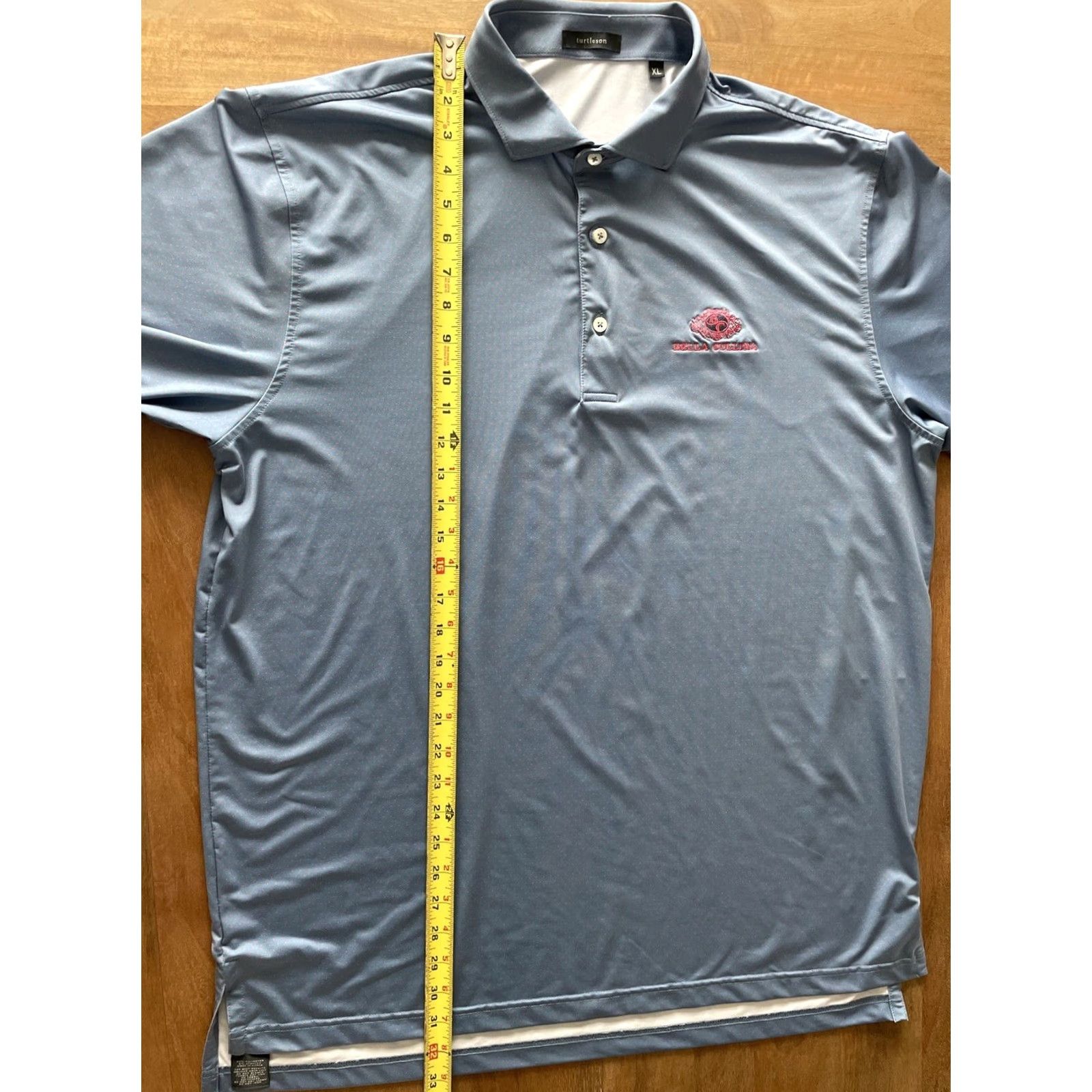 Vintage Turtleson Polo Shirt Mens XL Short Sleeve Polka Dot Stretch Golf Shirt Blue Size US XL / EU 56 / 4 - 7 Thumbnail