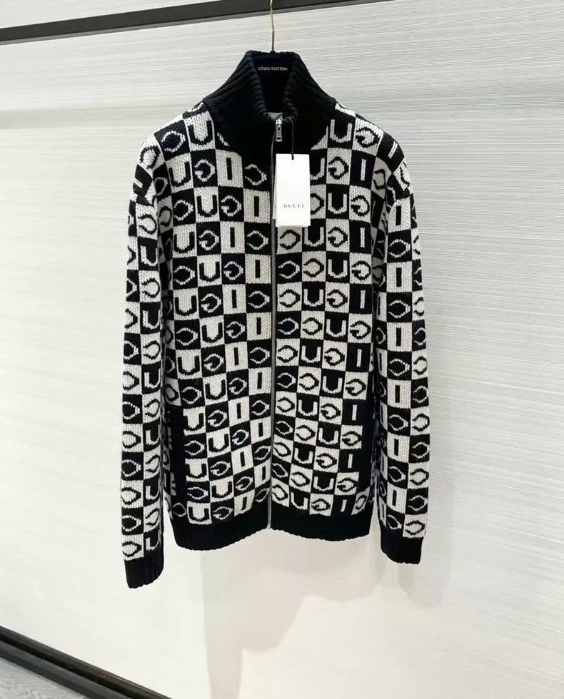 Gucci Gucci Wool Zip Knit Jacket M Size-2506 Size US M / EU 48-50 / 2 - 1 Thumbnail