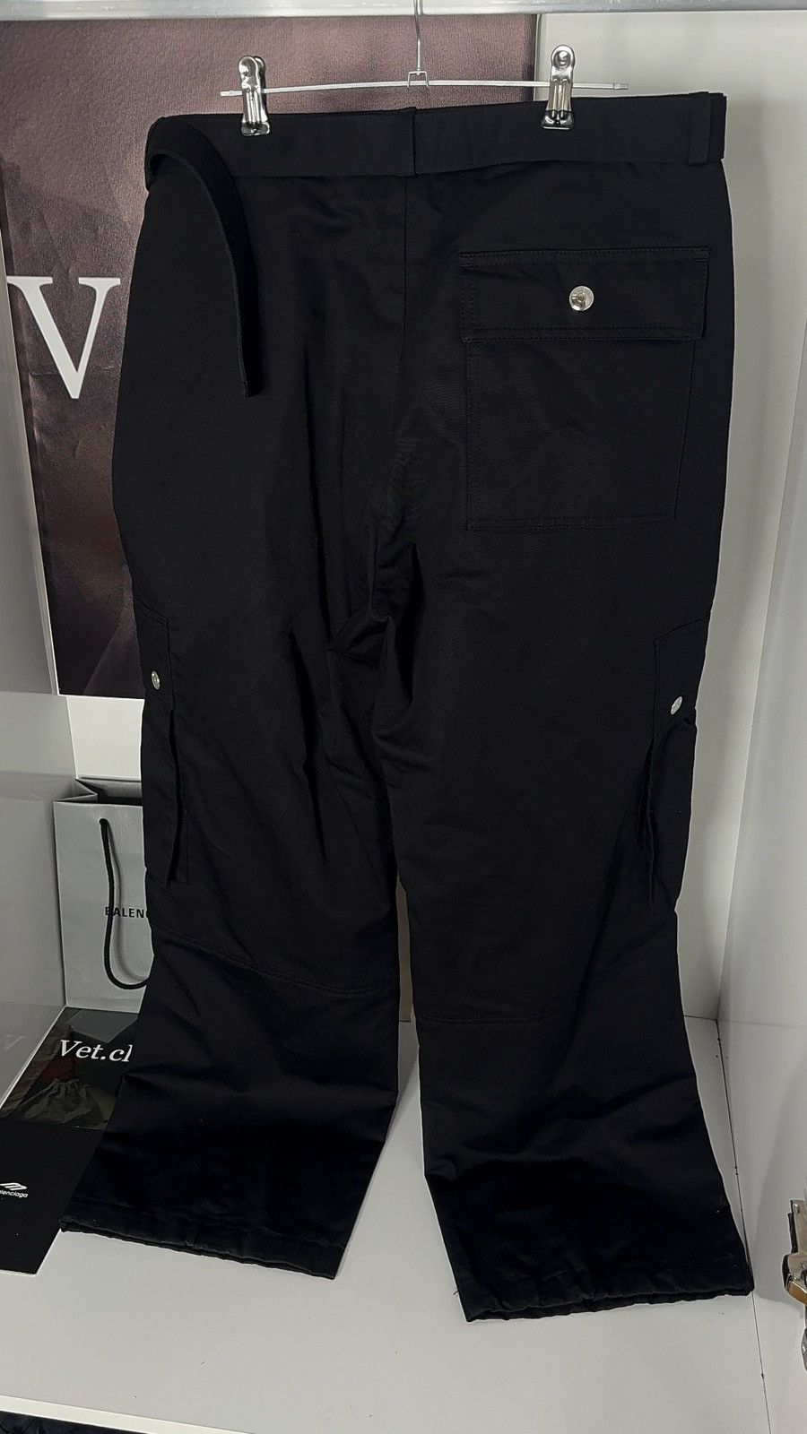 Jacquemus ✅ JACQUEMUS Black Nylon Cargo Pants Jeans 50 Size US 34 / EU 50 - 7 Thumbnail