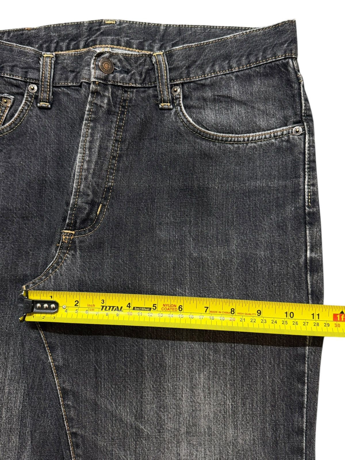 Edwin Vintage 90s Japan Edwin 403 Denim Faded Wash Straight Leg Size US 33 - 13 Thumbnail