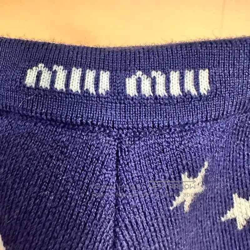 Miu Miu Miu Miu Star Pattern Spring Shorts . Size 23" - 3 Thumbnail
