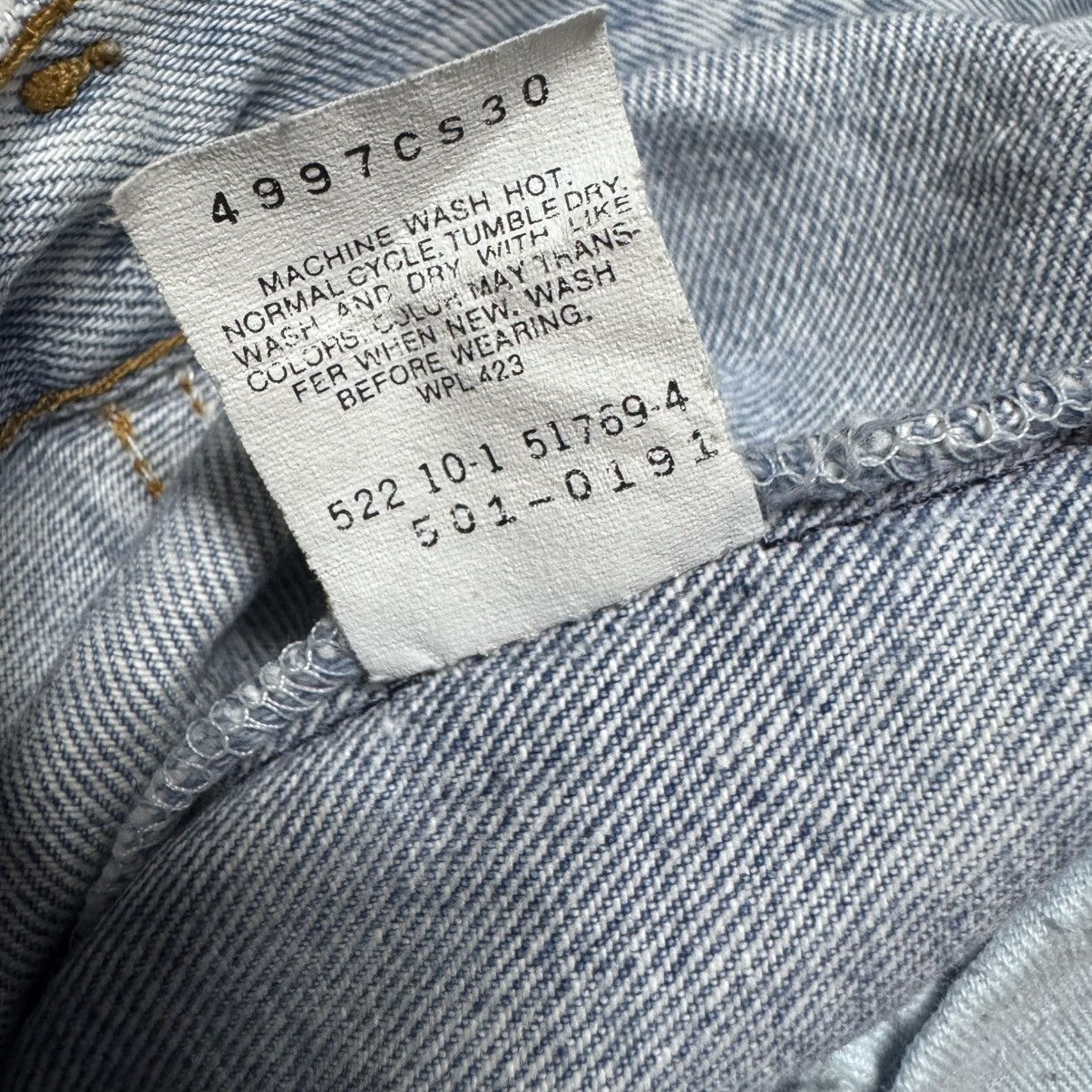 Levi's Vintage Levis 501 Faded Blue Jeans Size US 31 - 21 Thumbnail