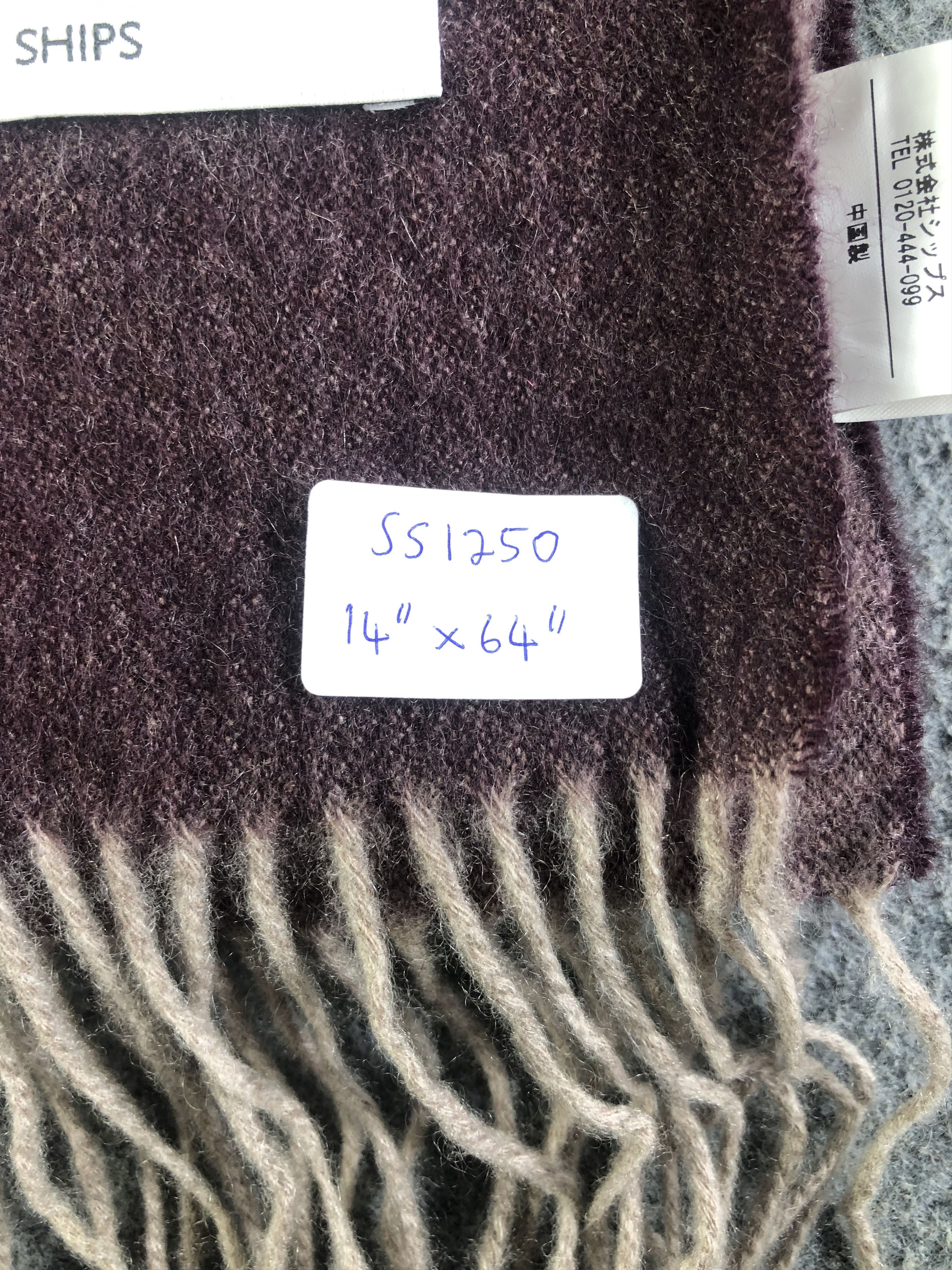 SHIPS Ships Cashmere Scarf / Muffler / Neckwear SS1250 Size ONE SIZE - 9 Thumbnail