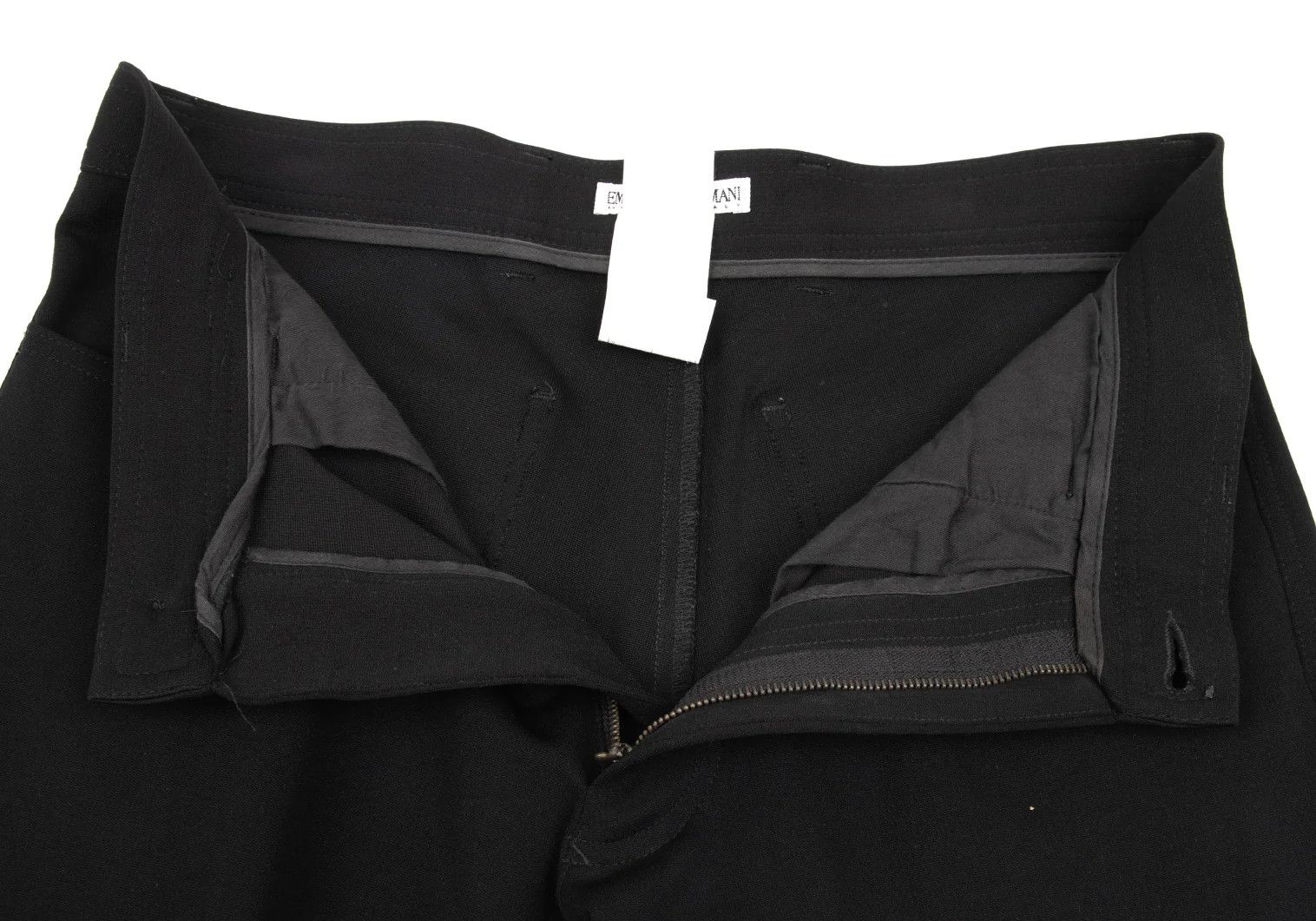Emporio Armani Nylon Stretch Straight Pants in Black Size 46 Size US 30 / EU 46 - 6 Thumbnail