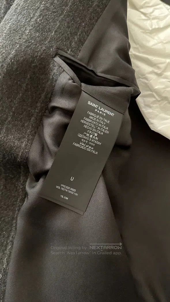 Saint Laurent Paris YSL SS24 Wool Shoulder Pad Blazer. Size US M / EU 48-50 / 2 - 3 Thumbnail
