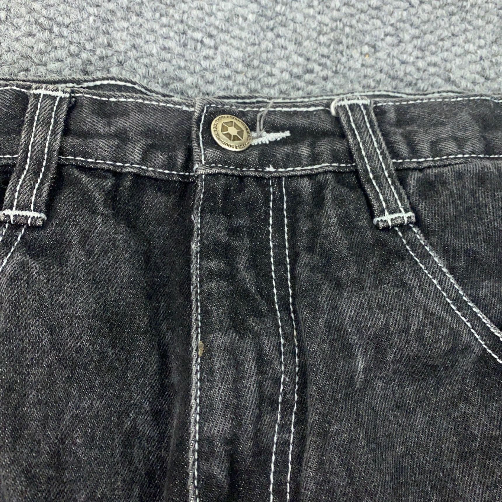 Southpole VINTAGE Southpole Jeans Mens Size 32 Regular Fit 30x30 Black Cotton Denim 90s Grunge Retro Skater Y2K Size US 32 / EU 48 - 4 Thumbnail