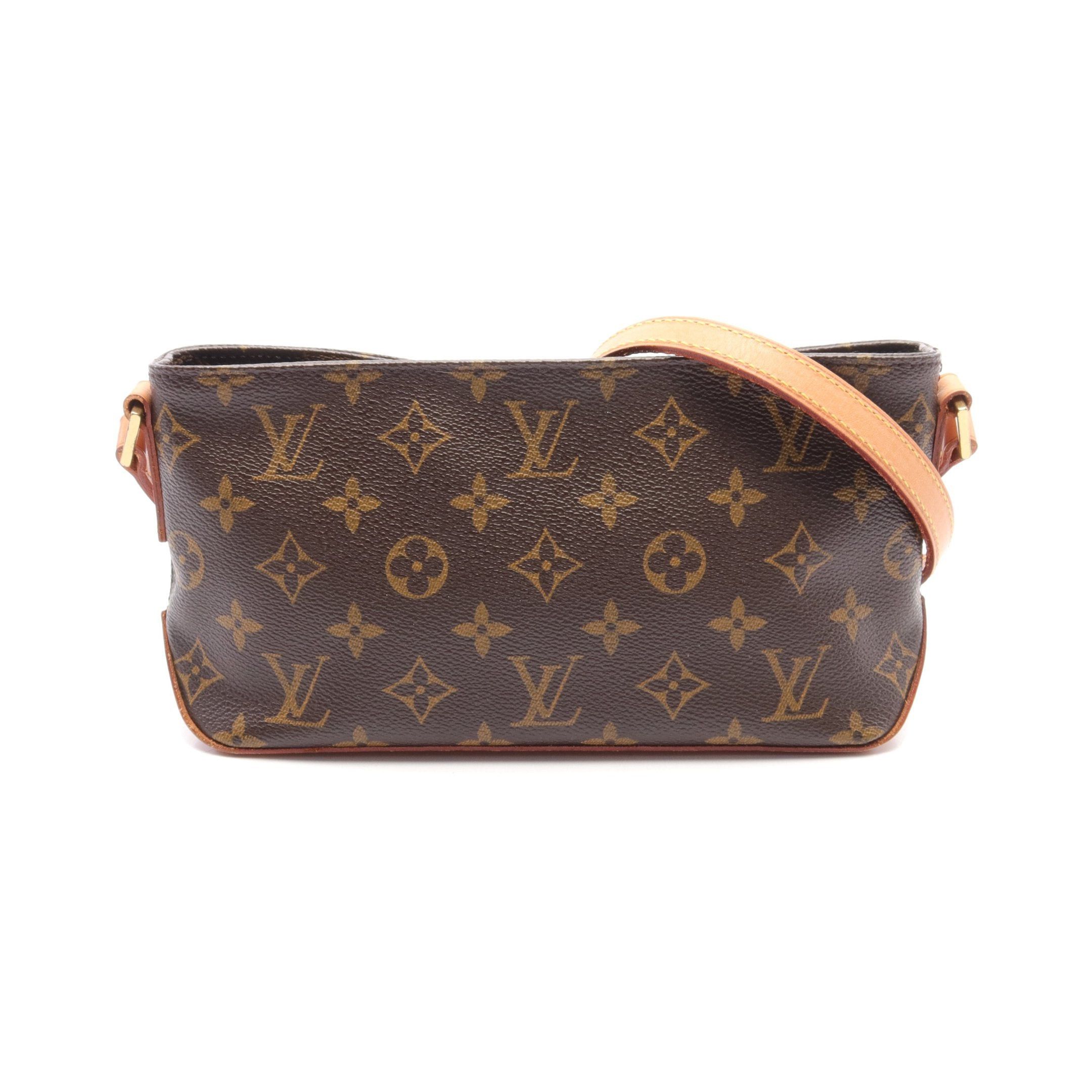 Louis Vuitton Louis Vuitton Trotteur Monogram Shoulder Bag Leather Brown Size ONE SIZE - 1 Thumbnail