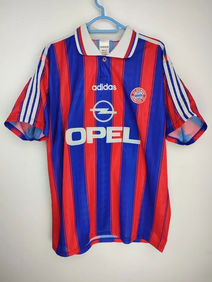 Adidas 1995/97 FC Bayern Munich Munchen 20 #RIZZITELLI Home Kit Size US L / EU 52-54 / 3 - 16 Thumbnail