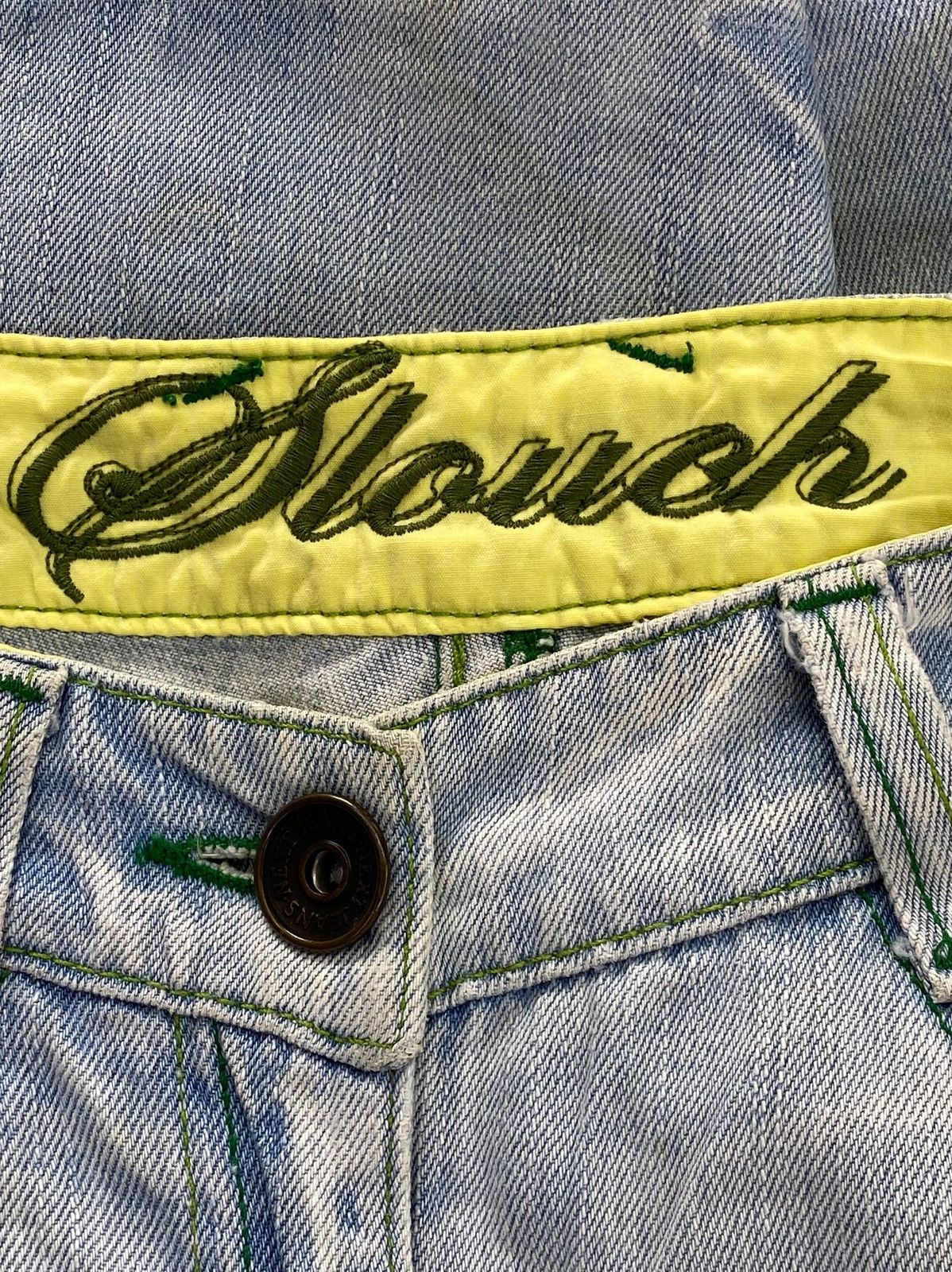 Japanese Brand Japanese brand Light Wash Distressed Style Flare Jeans Size US 30 / EU 46 - 10 Thumbnail