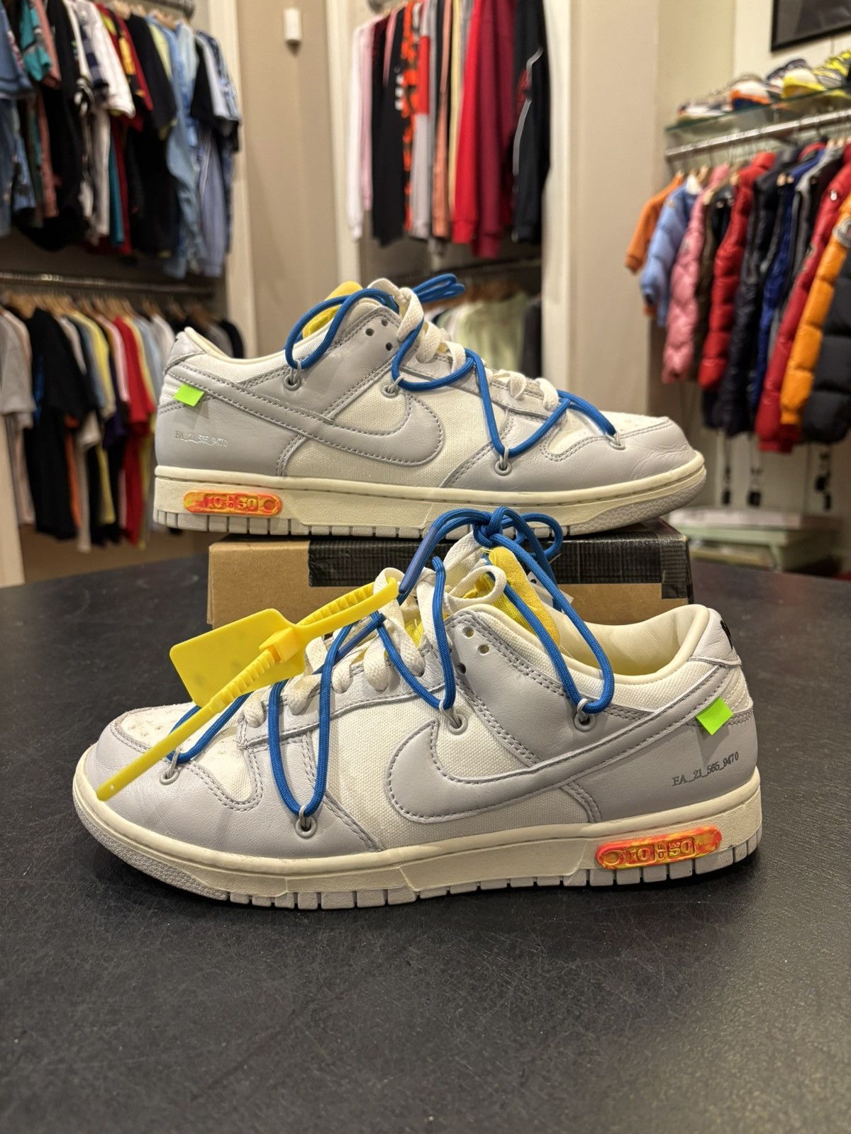 Nike × Off-White Off-White X Nike Dunk Low ‘Lot 10’ Size US 9.5 / EU 42-43 - 1 Thumbnail