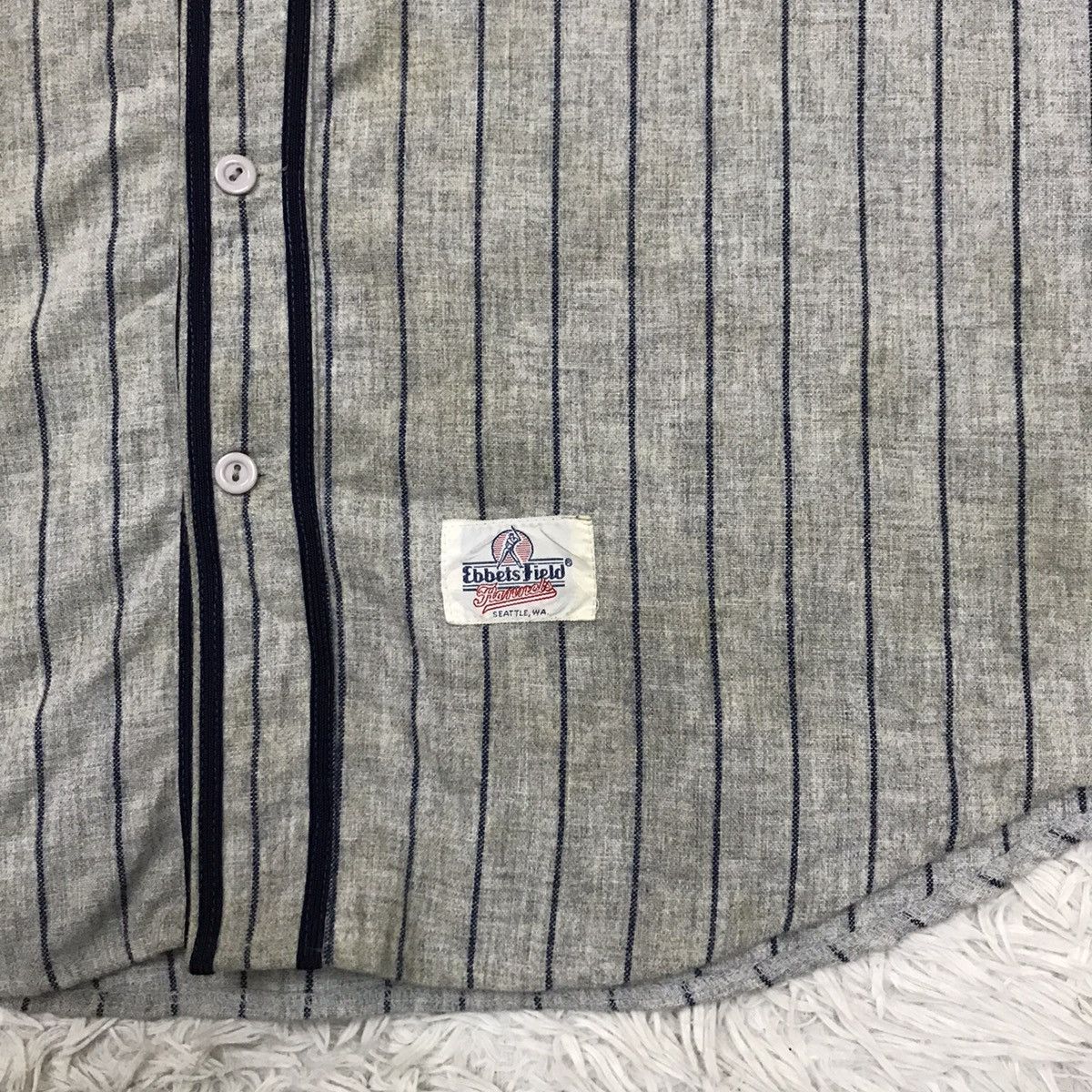 Vintage VINTAGE EBBETS FIELD FLANNEL WOOL BUTTON UP SHIRT Size US XXL / EU 58 / 5 - 10 Thumbnail