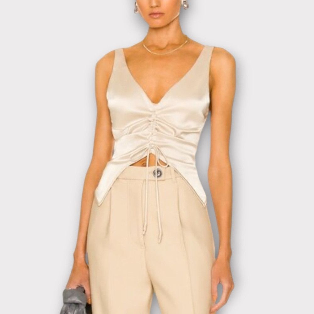 Nanushka Nanushka Klara Top in Creme – Size S Size S / US 4 / IT 40 - 1 Thumbnail