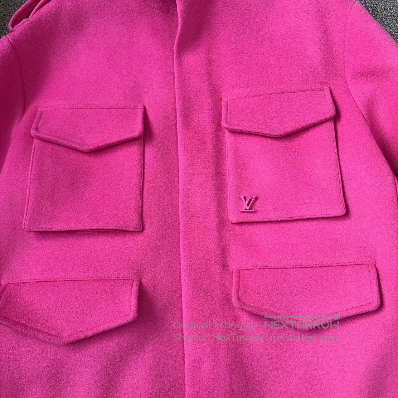 Louis Vuitton Louis Vuitton Pink Wool Coat. Size US XL / EU 56 / 4 - 2 Thumbnail