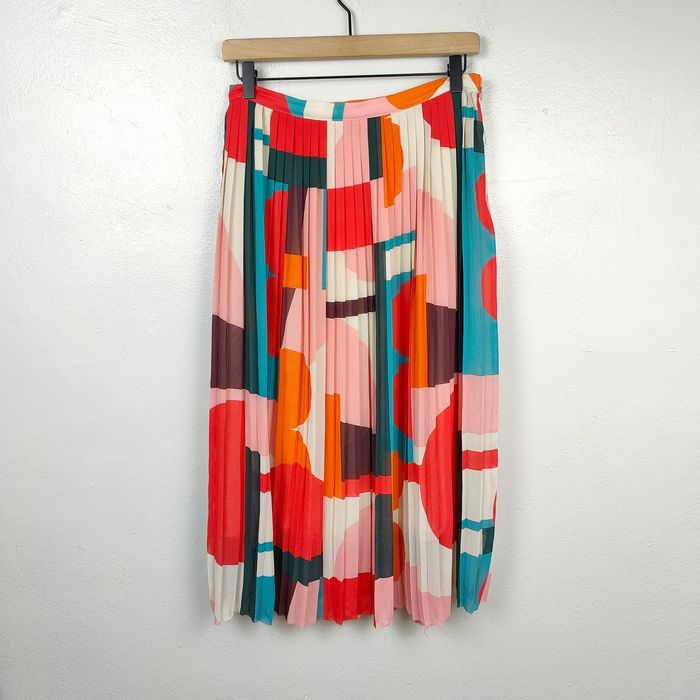 Anthropologie Anthropologie Maeve Aurelia A Line Midi Skirt Womens