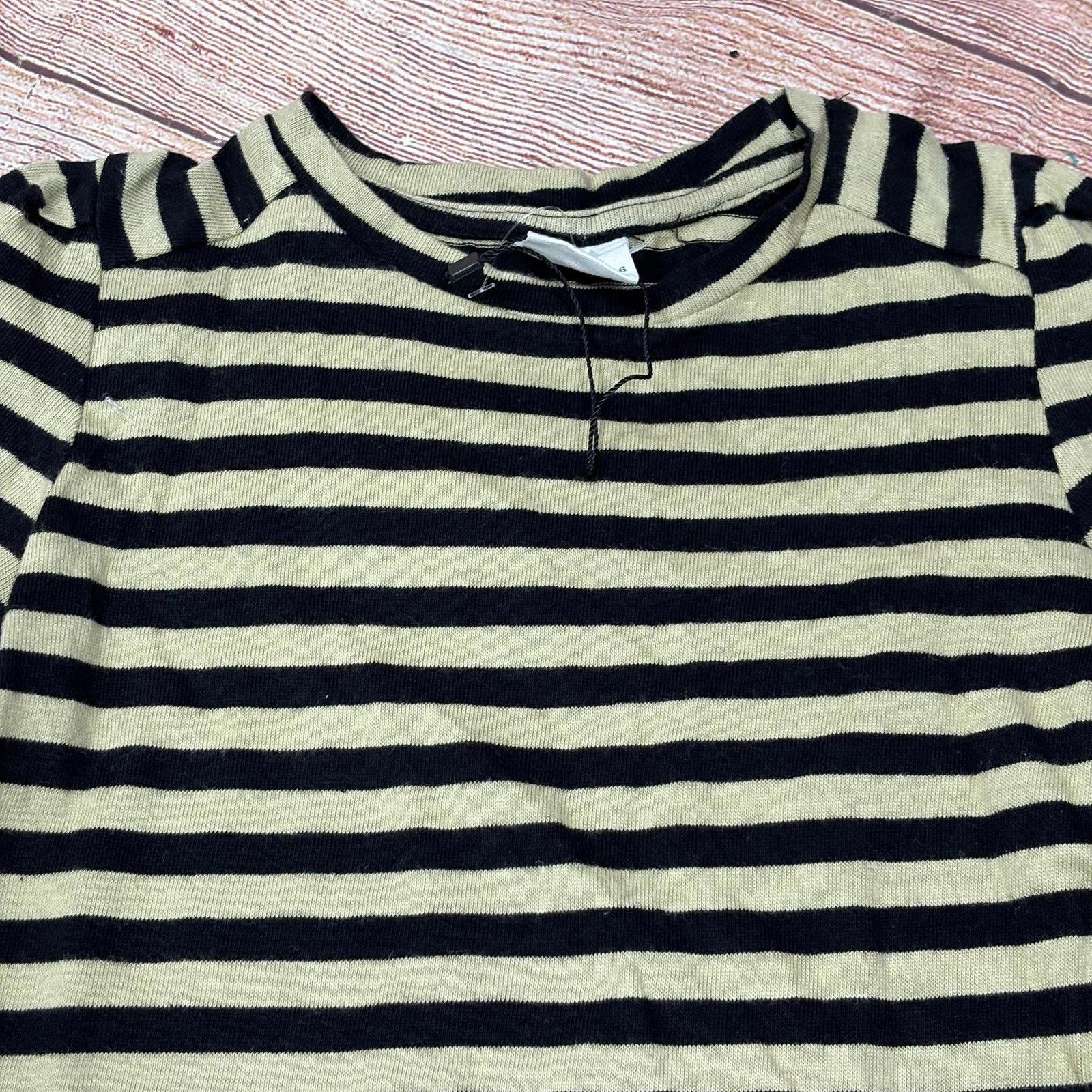 Zara Zara Girls Striped Long Sleeve Top Size 6 NWOT Size S / US 4 / IT 40 - 2 Thumbnail