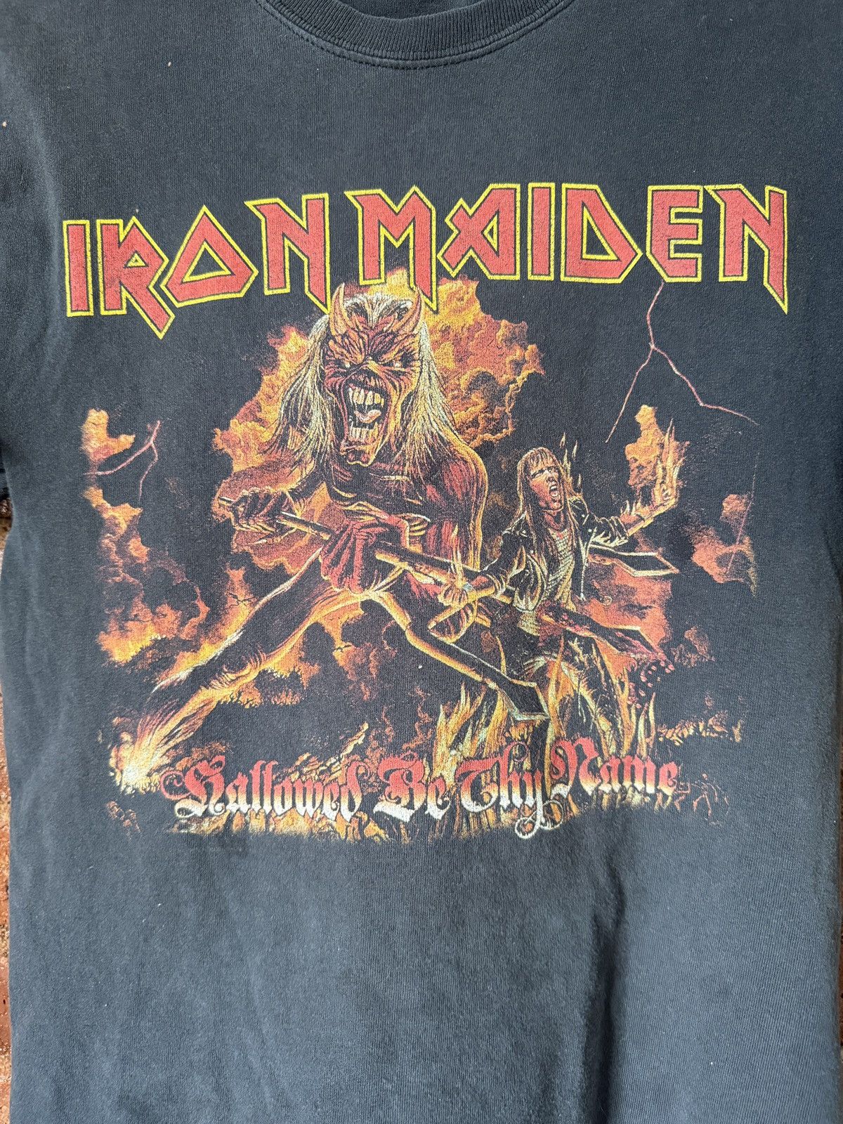 Iron Maiden × Vintage 🎸 IRON MAIDEN ‘00s “Hallowed By Thy Name” T-Shirt Size US S / EU 44-46 / 1 - 2 Thumbnail