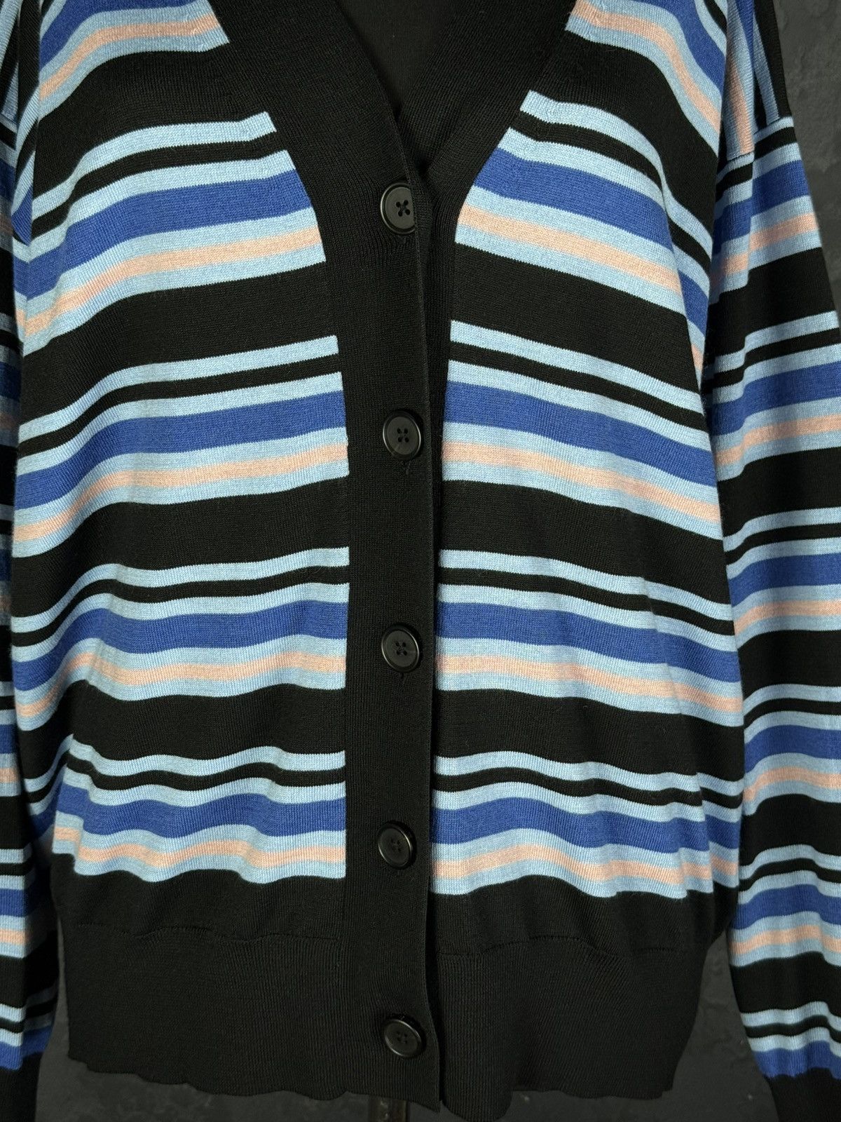 Marni × Uniqlo MARNI X Uniqlo Wool Striped Cardigan Sweater Men’s Size M Size M / US 6-8 / IT 42-44 - 9 Thumbnail