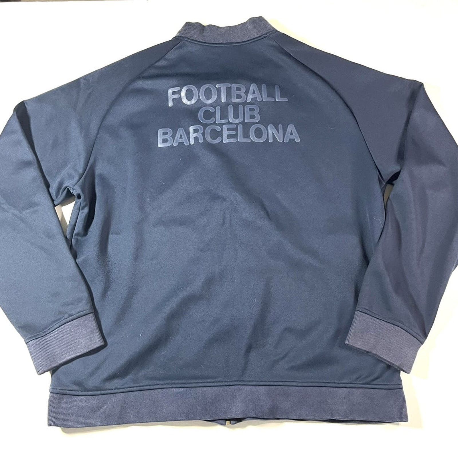 Nike 2000’s Nike FC Barcelona Soccer Track Jacket XXL Navy Size US XL / EU 56 / 4 - 9 Thumbnail