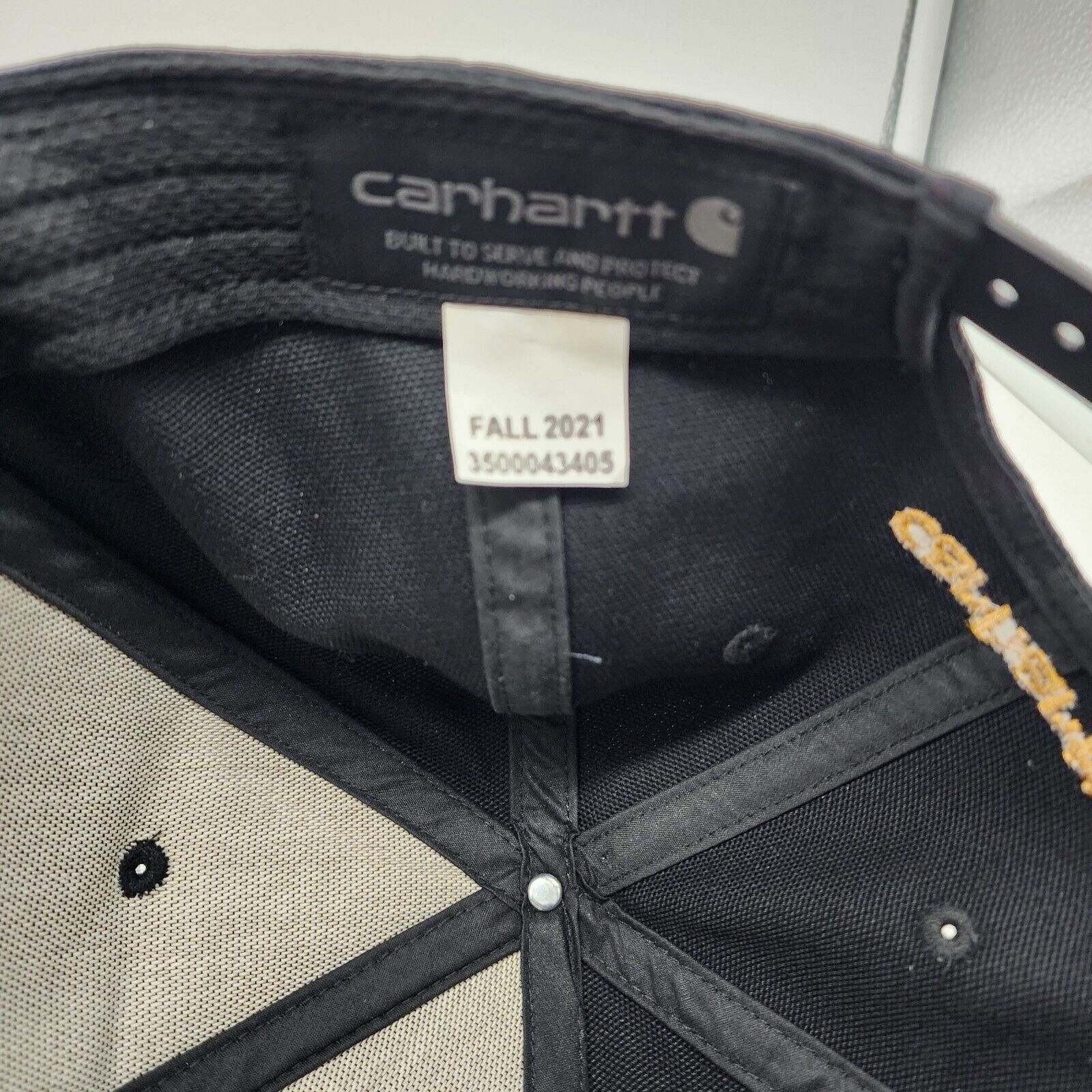 Carhartt Carhartt Hat Cap Black Adjustable Trucker Outdoor Snapback Size ONE SIZE - 4 Thumbnail