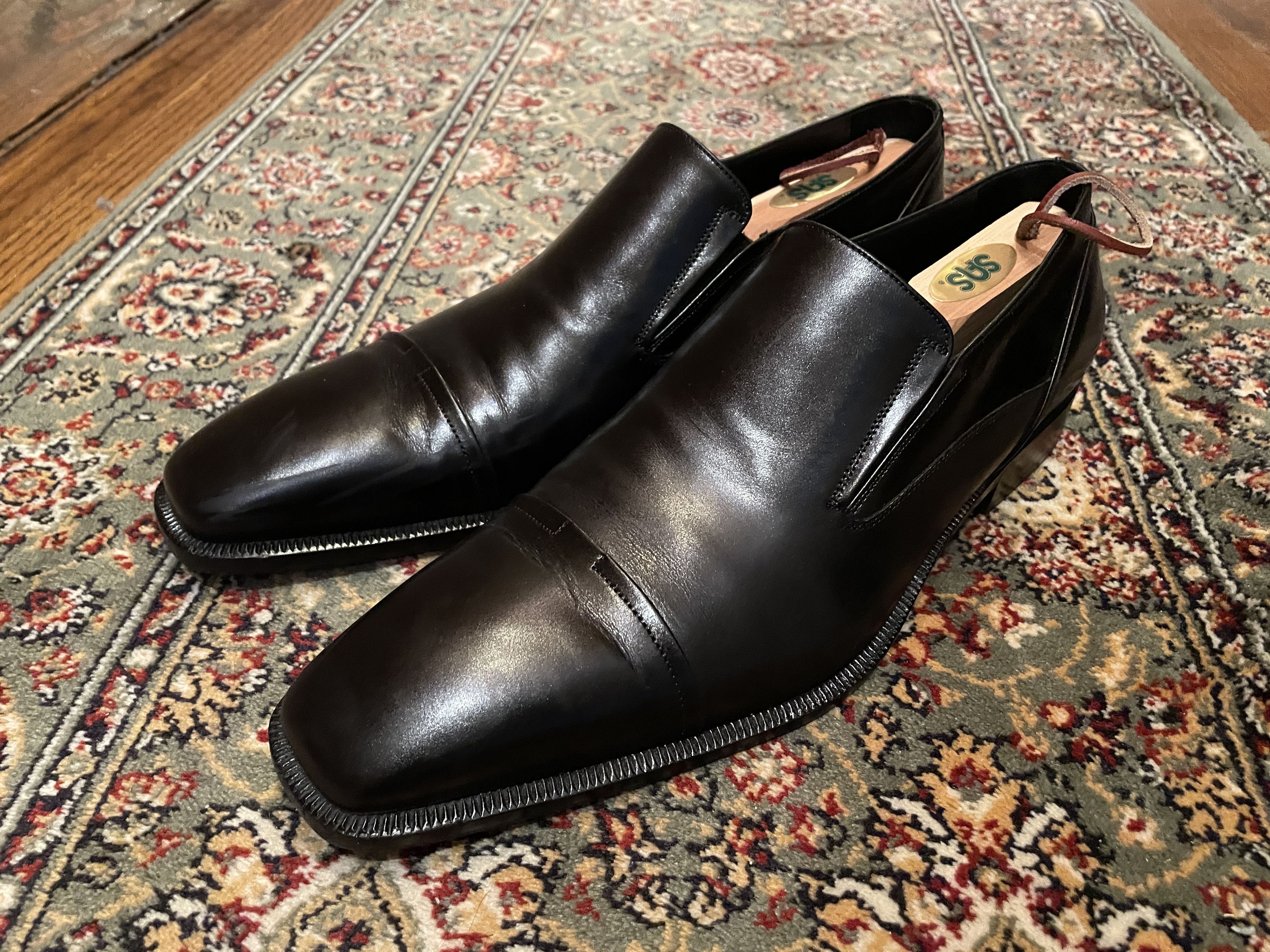 Other LANCIO MEN'S SIZE 45 CALF SKIN DRESS SHOE Hand made in Italy Size US 12 / EU 45 - 10 Thumbnail