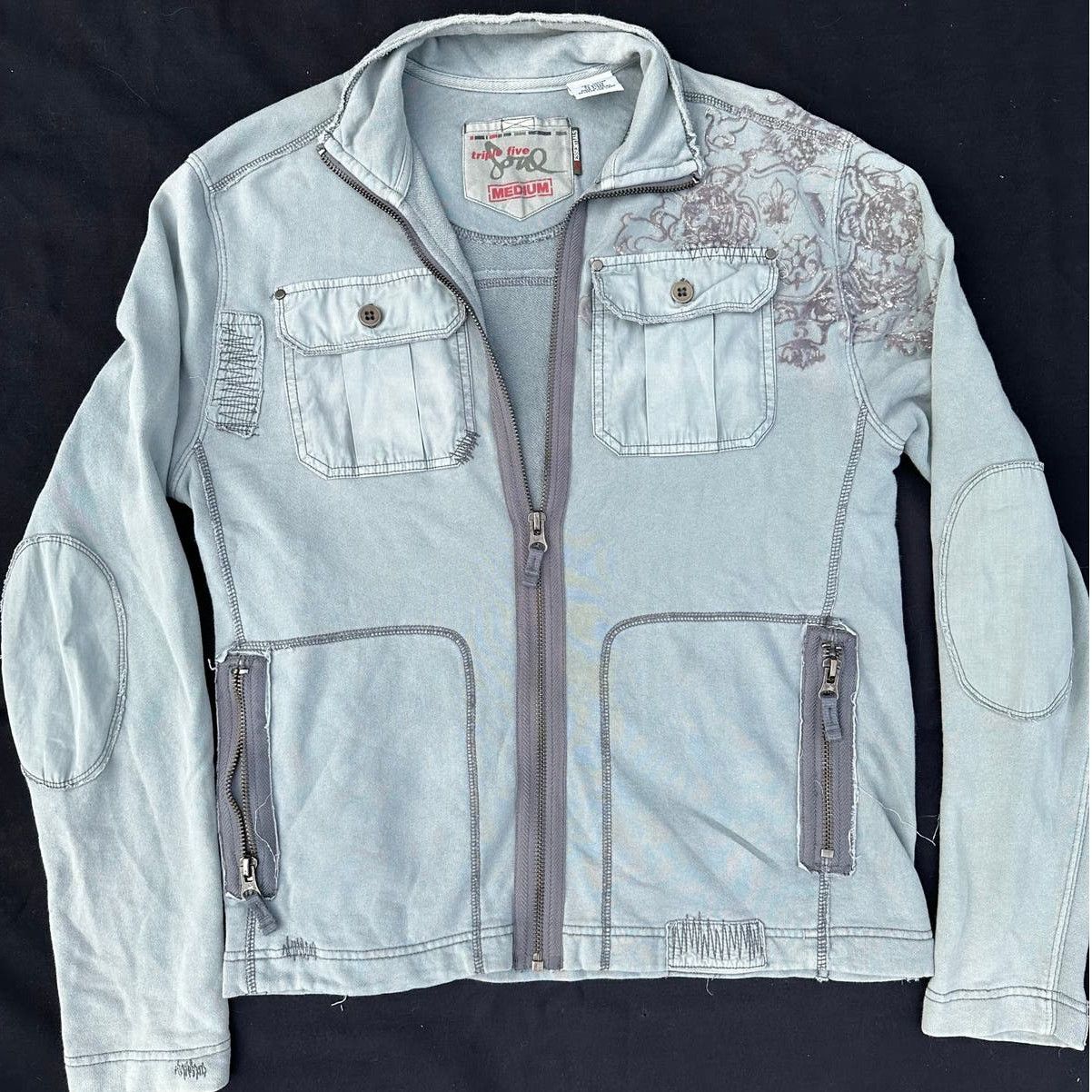 RARE Y2K Triple Five Soul Essentials Zipper Jacket