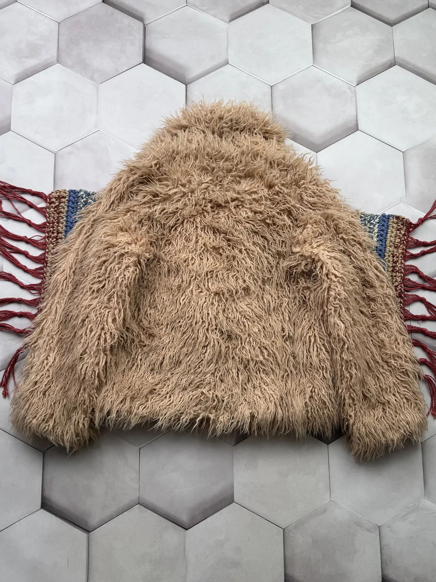 Vintage Y2K Faux Fur Short Jacket (E4) Size S / US 4 / IT 40 - 8 Thumbnail