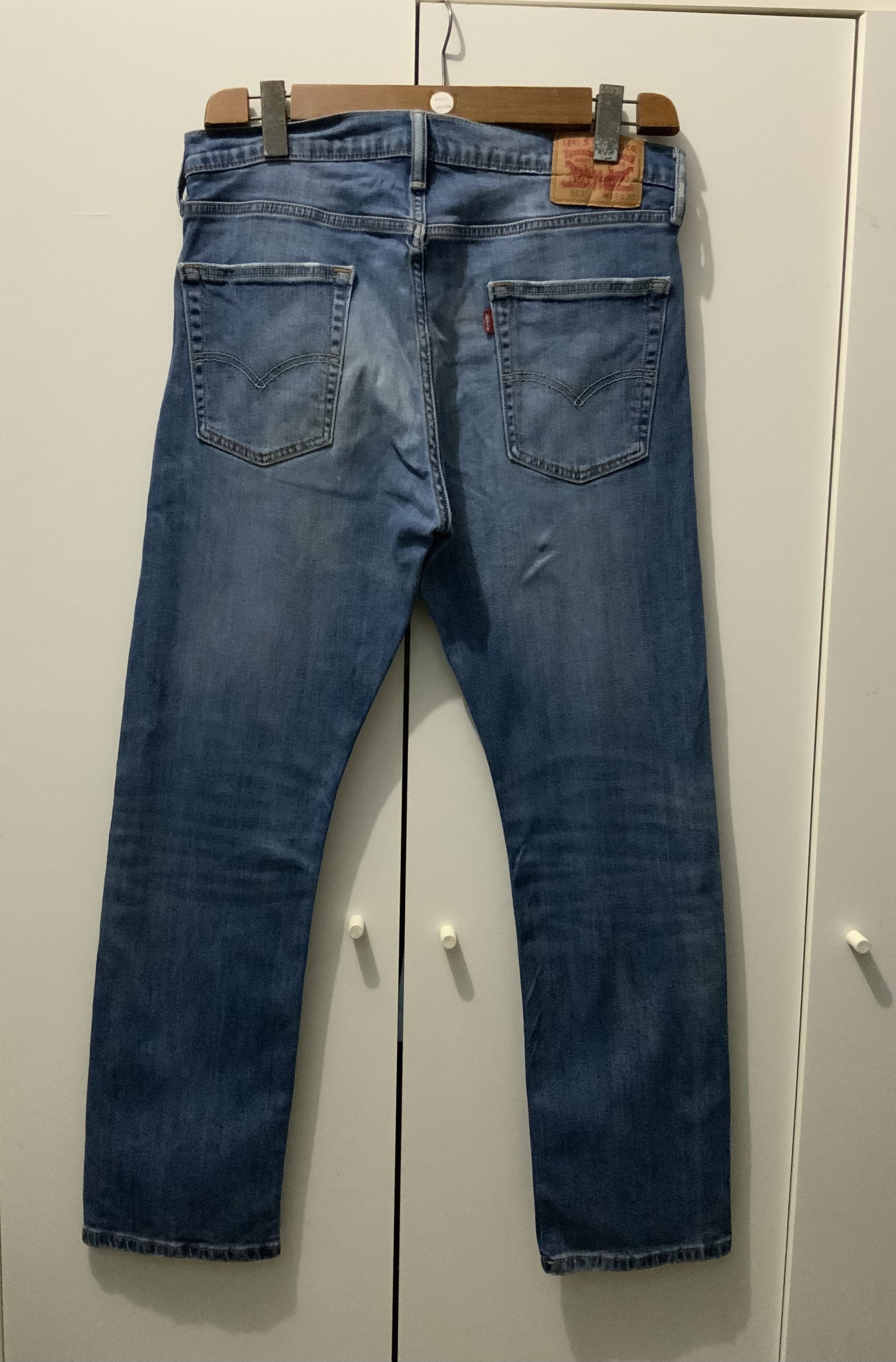 Levi's Levis 513 Acid Light Wash Jeans Size US 34 / EU 50 - 2 Thumbnail