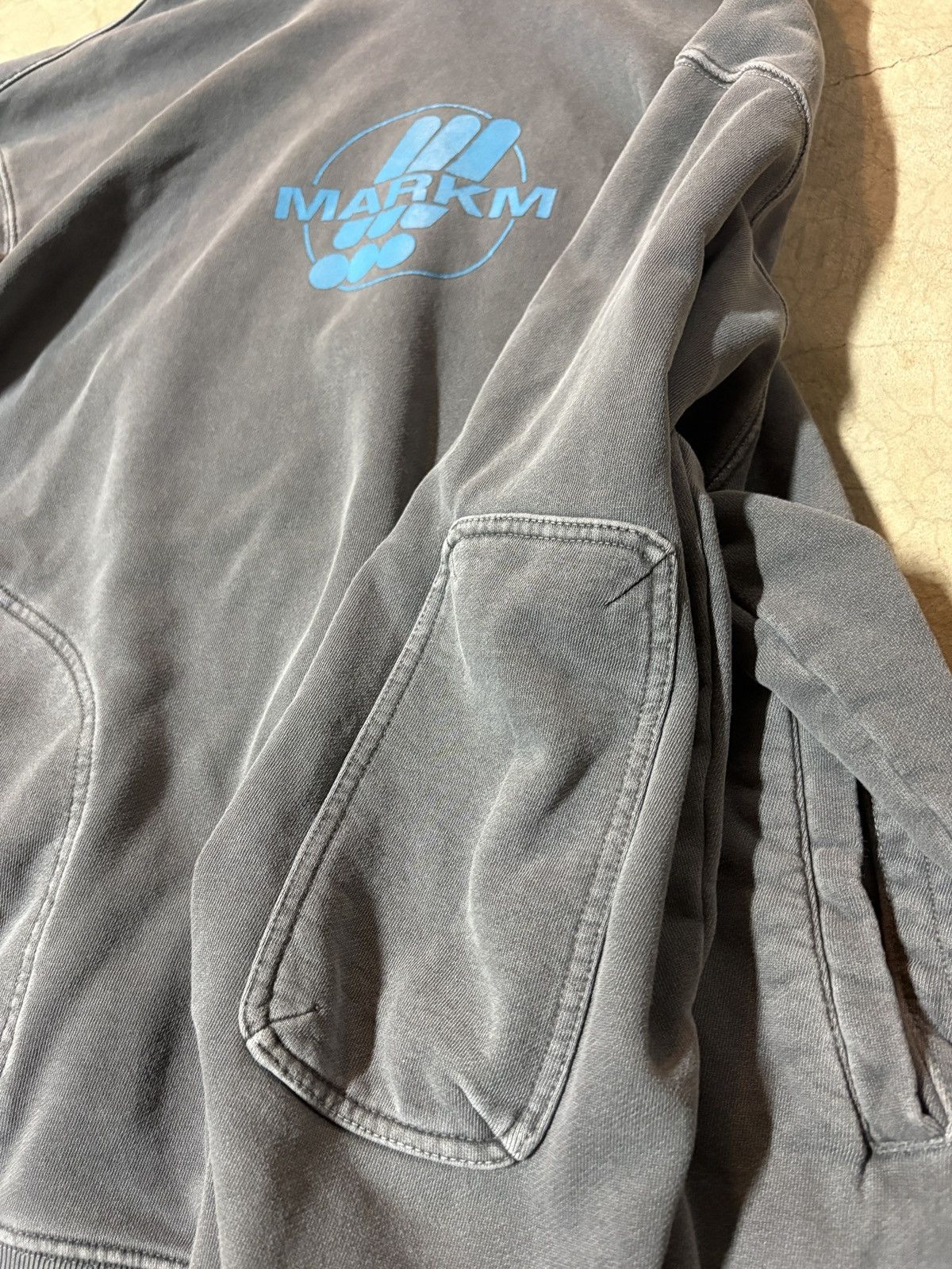 Other Markm Y2K Faded Black Gray Military Style Oversized Hoodie Size US L / EU 52-54 / 3 - 5 Thumbnail
