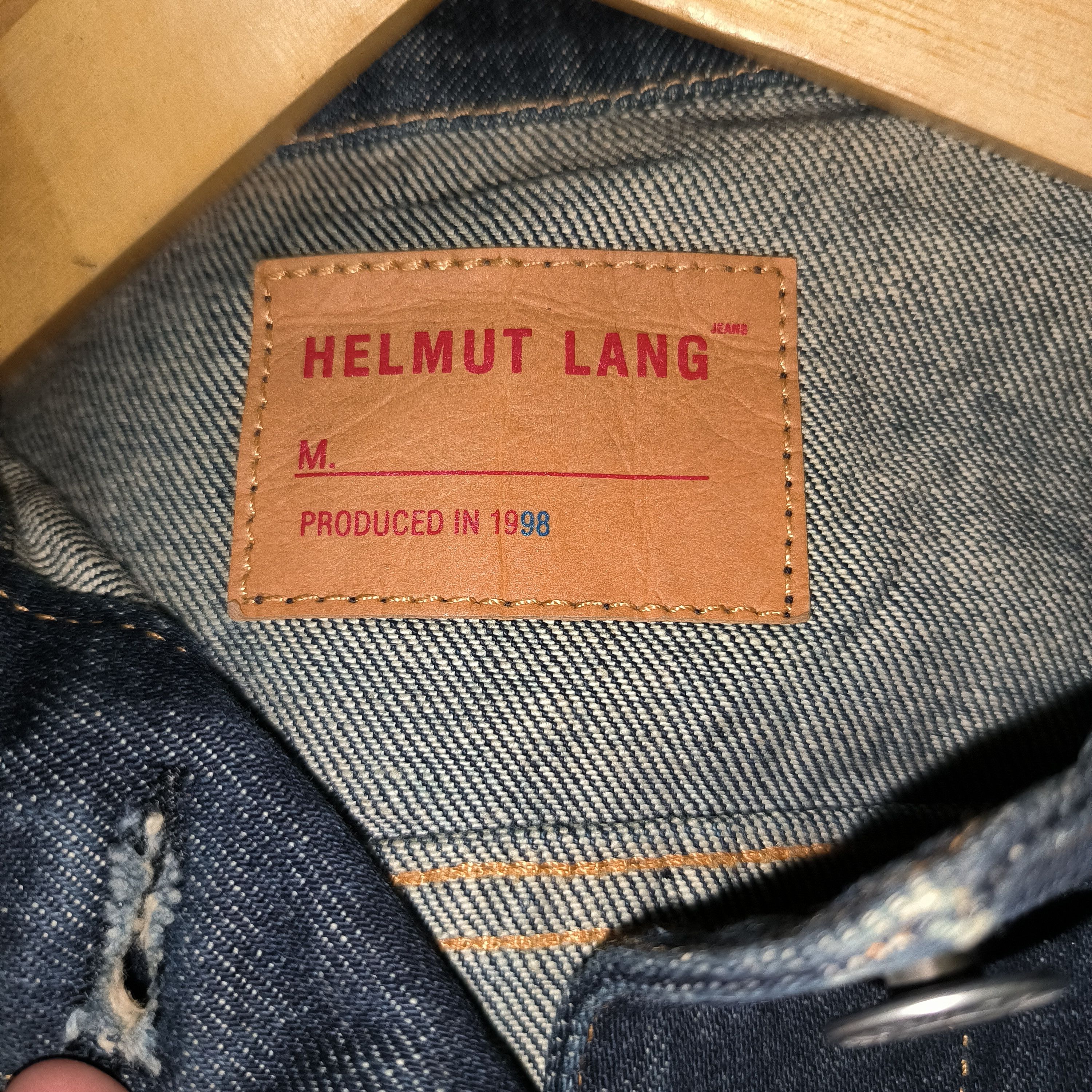 Helmut Lang Vintage 1998 Helmut Lang Denim Jacket Size M / US 6-8 / IT 42-44 - 3 Thumbnail