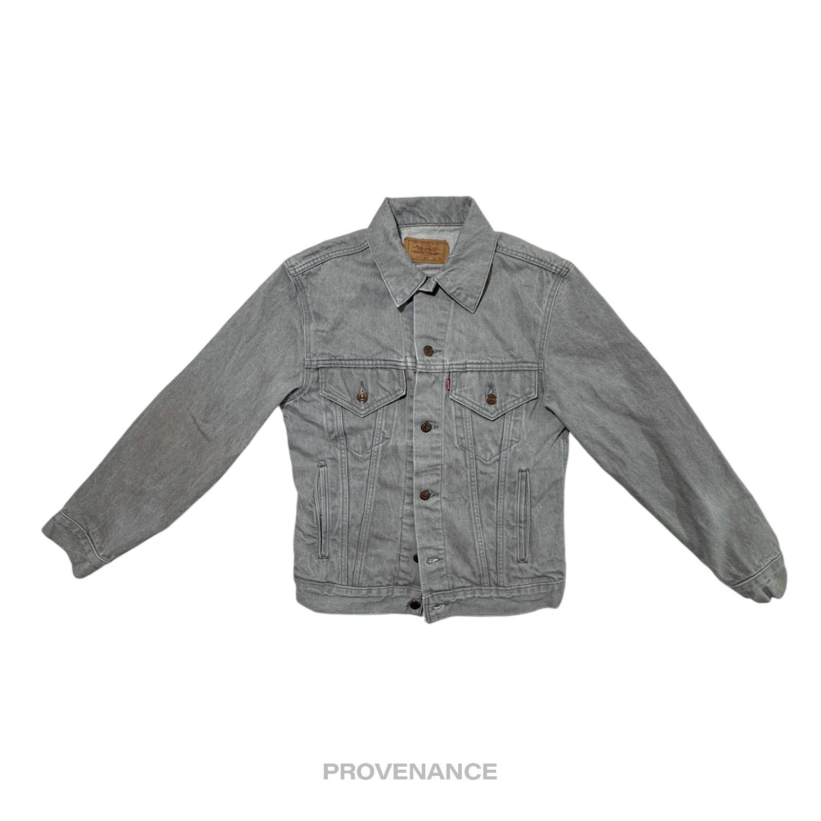 Levi's 🔴 LEVIS Denim Jacket - Grey 36 Size US S / EU 44-46 / 1 - 1 Thumbnail