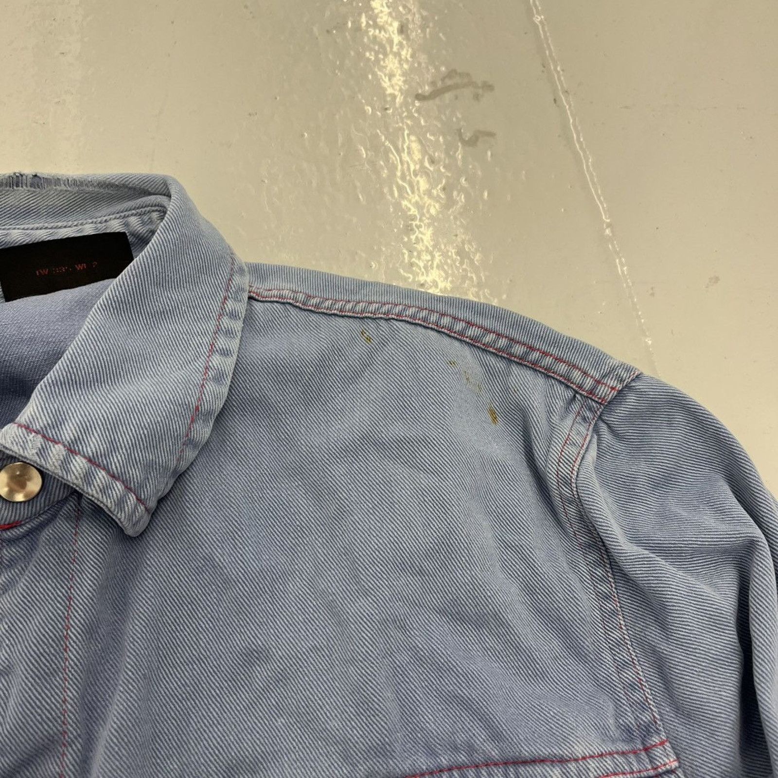 Other Vintage 70s Twister Blue Western Snap Denim Jacket Size L / US 10 / IT 46 - 3 Thumbnail