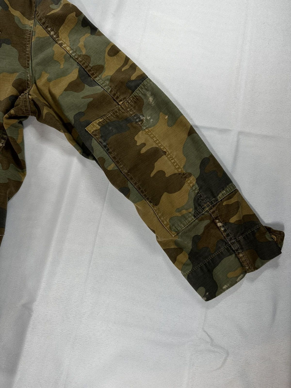 Amiri Amiri Studded Distressed Camo Military Jacket XL Made in USA Size US XL / EU 56 / 4 - 9 Thumbnail